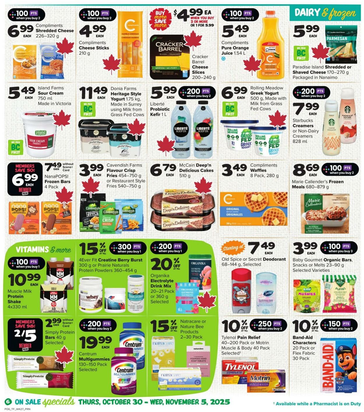 Flyer Thrifty Foods 30.10.2025 - 05.11.2025