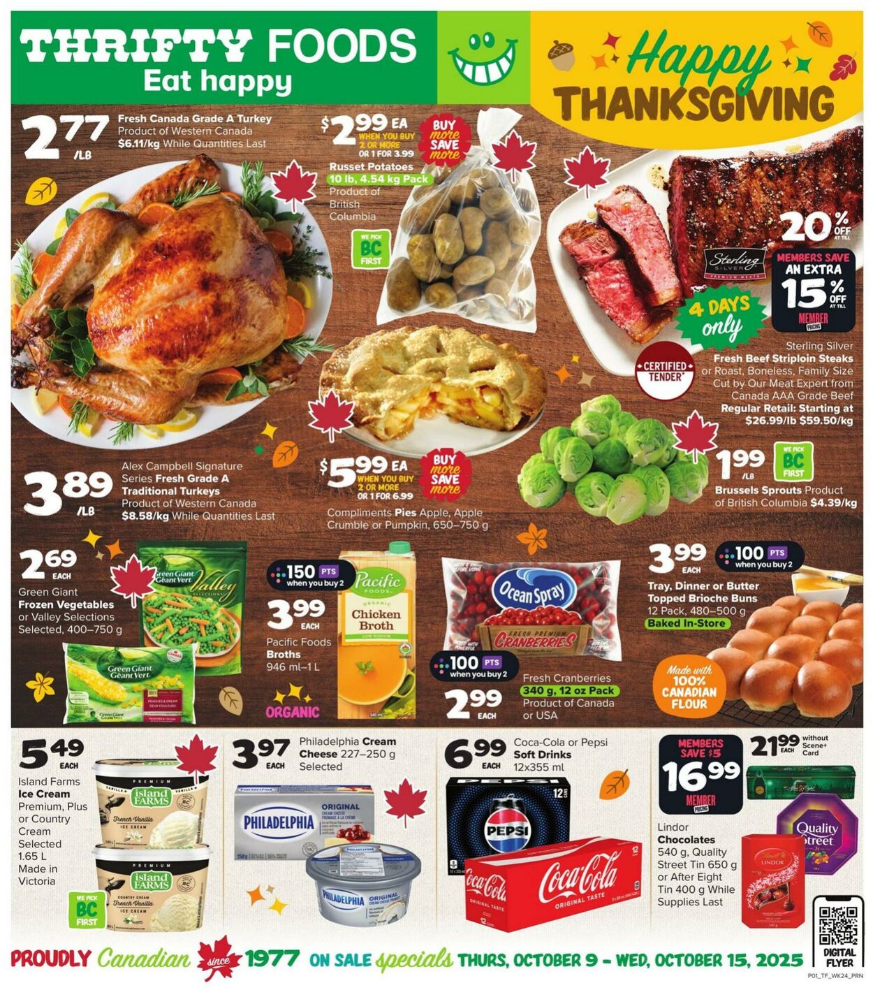 Flyer Thrifty Foods 09.10.2025 - 15.10.2025
