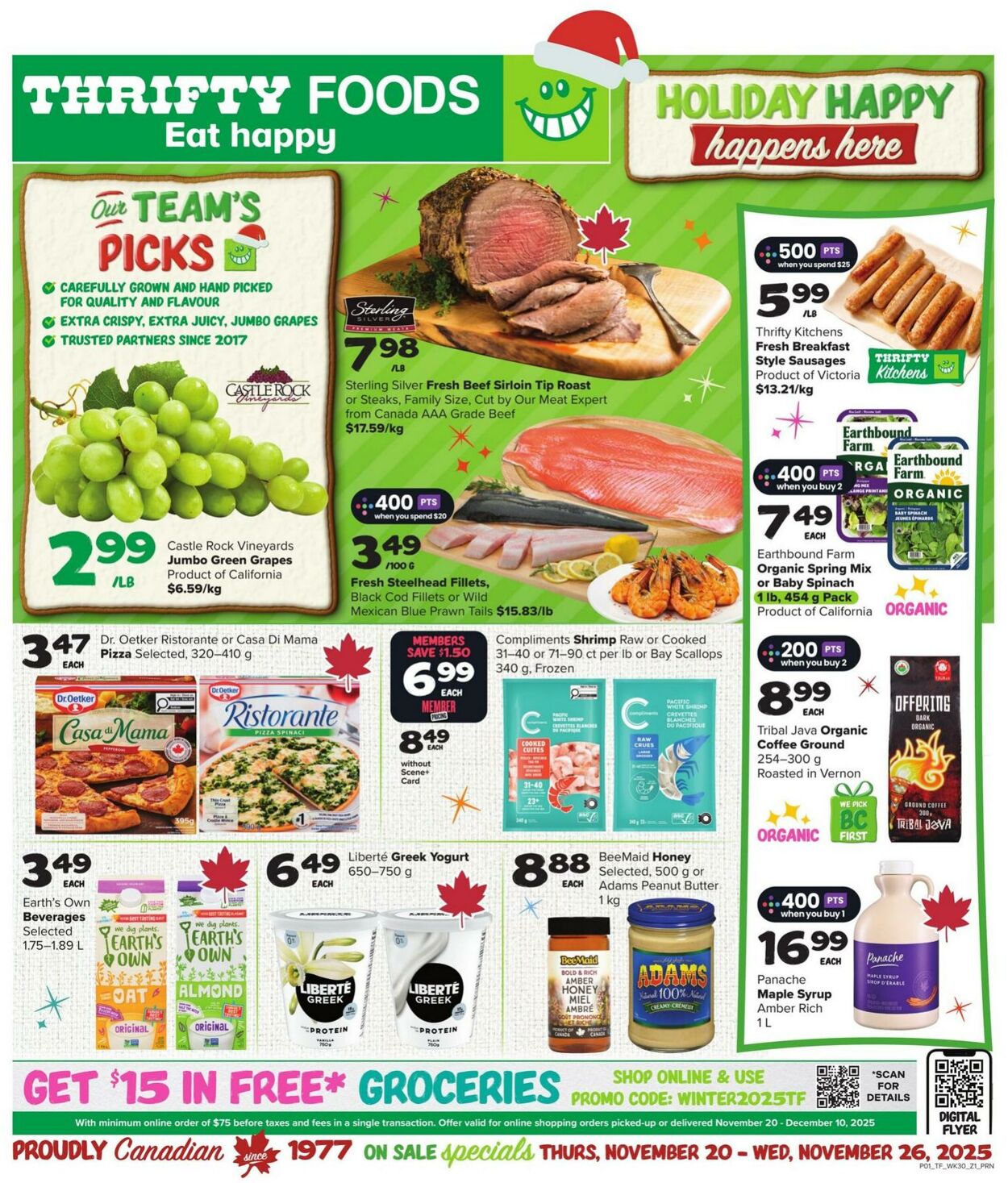 Flyer Thrifty Foods 20.11.2025 - 26.11.2025
