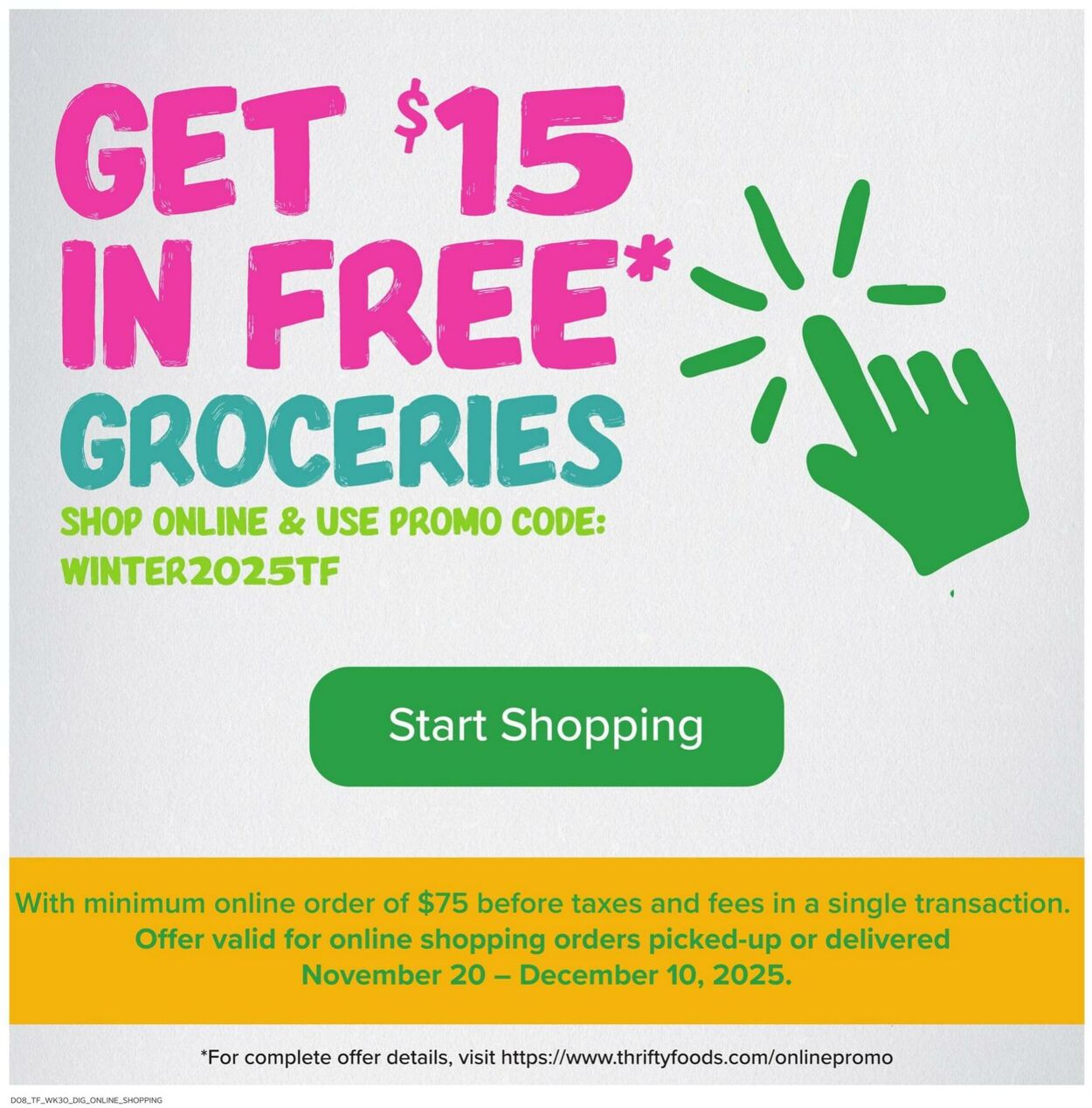 Flyer Thrifty Foods 20.11.2025 - 26.11.2025