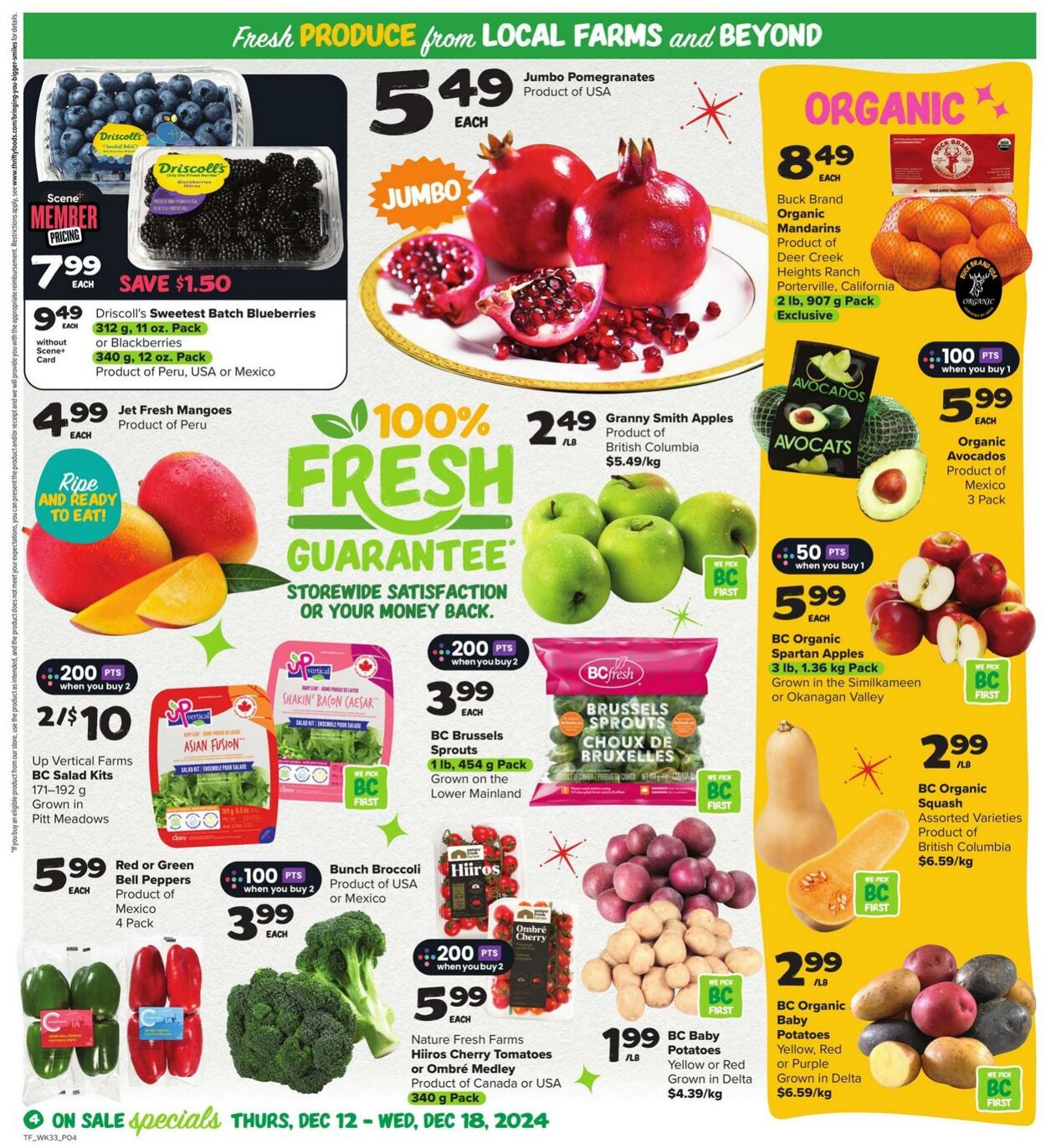 Flyer Thrifty Foods 12.12.2024 - 18.12.2024