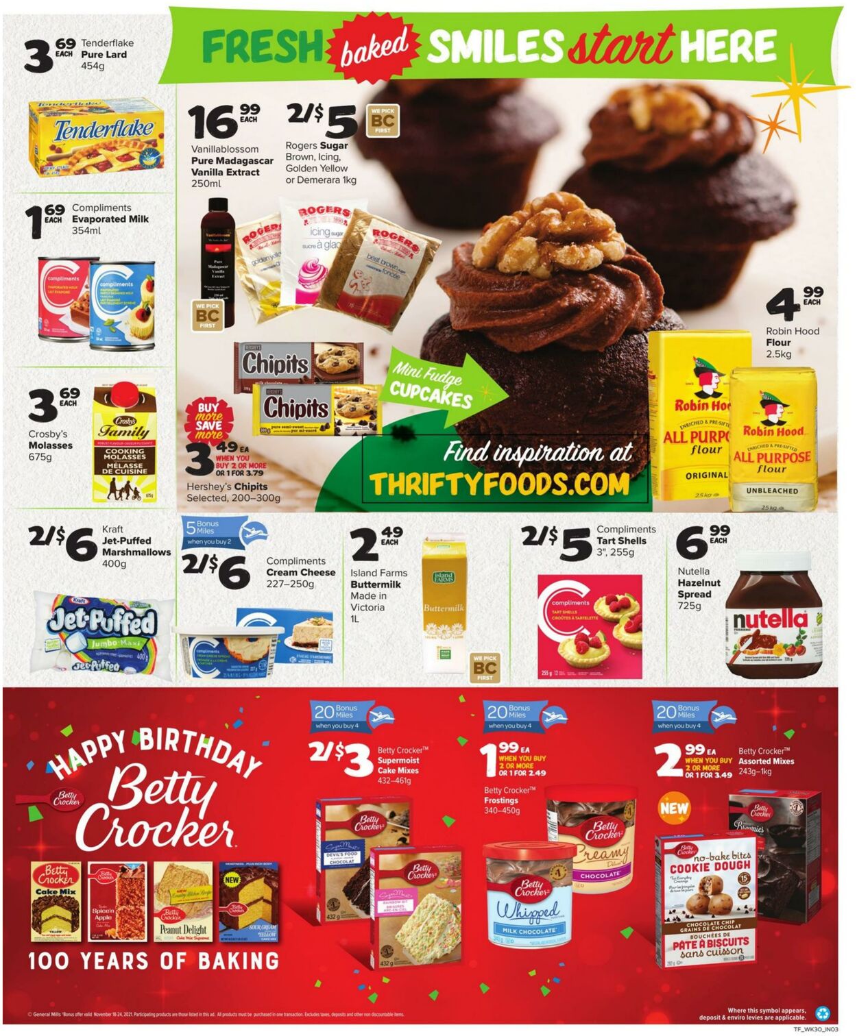 Flyer Thrifty Foods 18.11.2021 - 24.11.2021