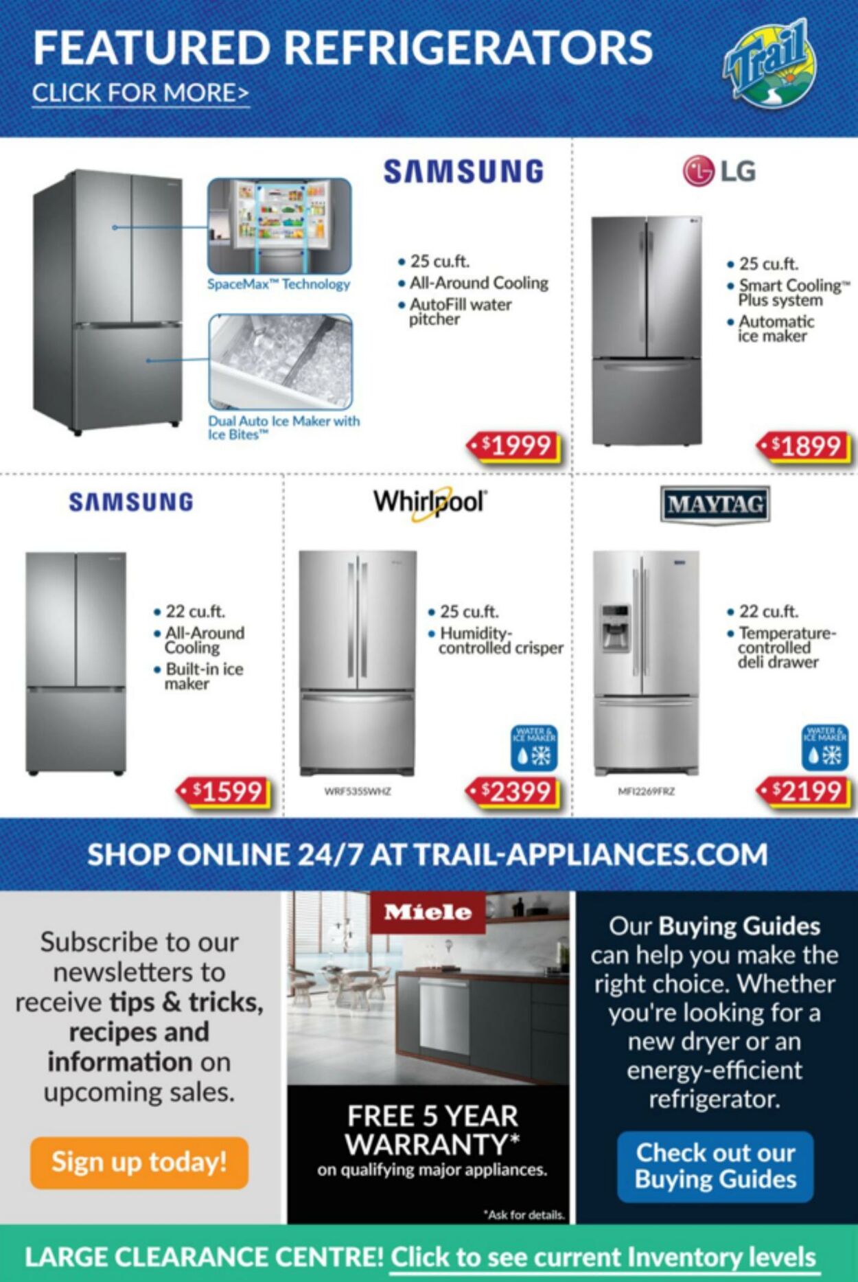 Flyer Trail Appliances 27.04.2023 - 03.05.2023