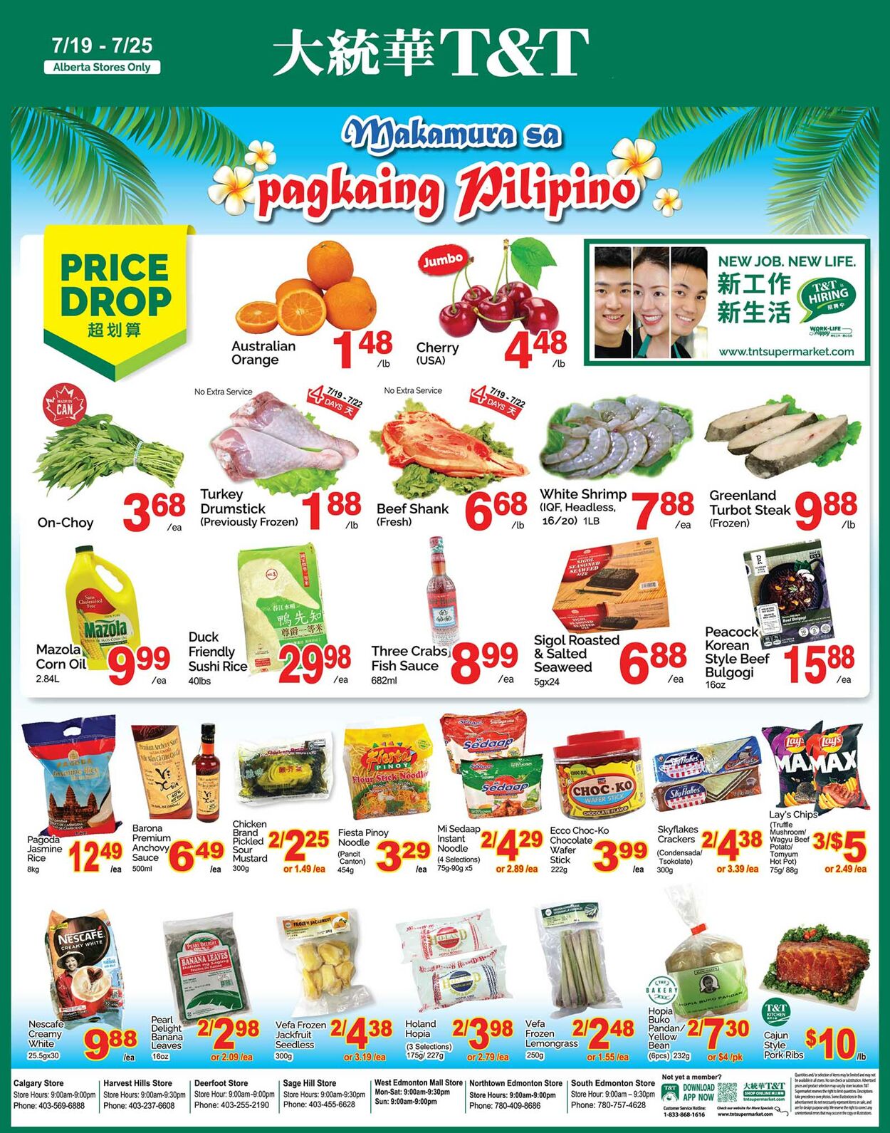 Flyer T&T Supermarket 19.07.2024 - 25.07.2024