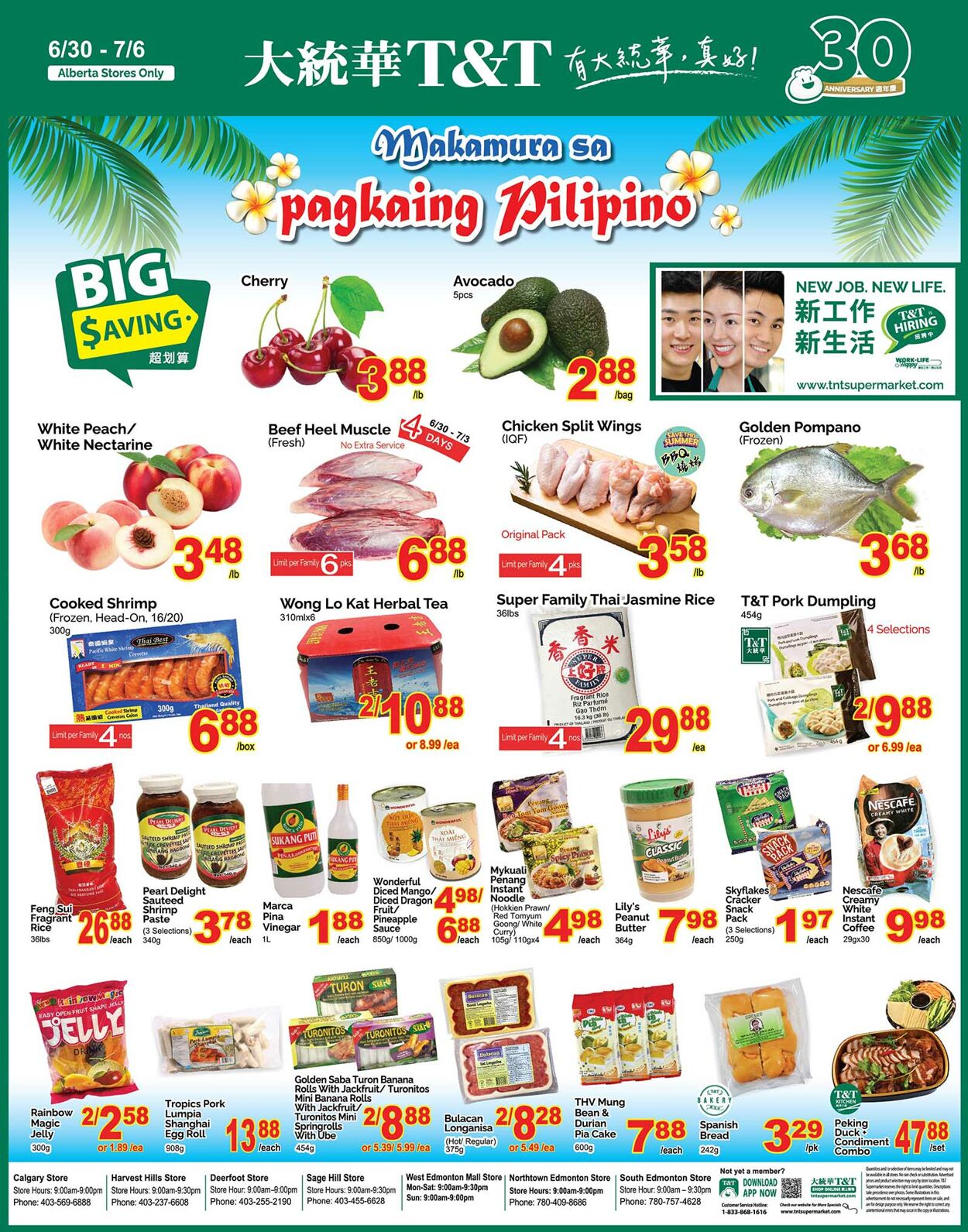 Flyer T&T Supermarket 30.06.2023 - 06.07.2023