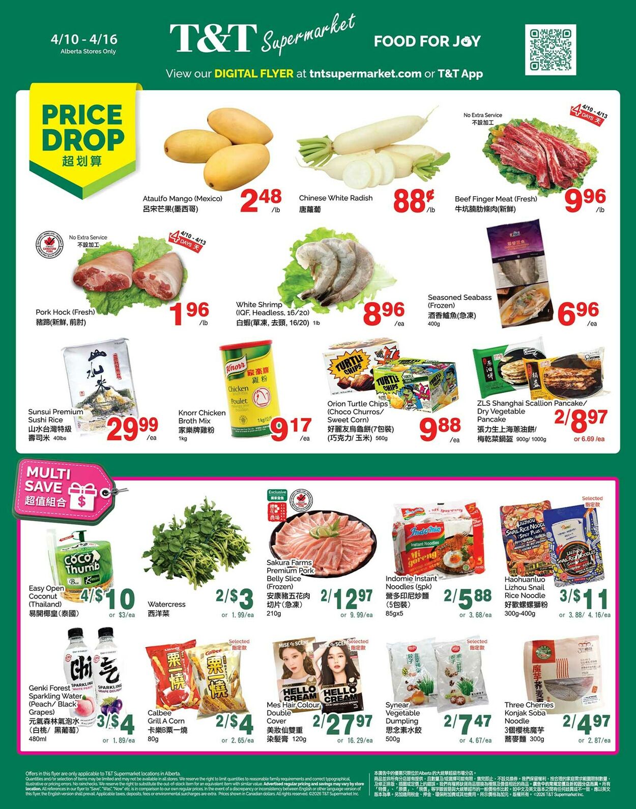 Flyer T&T Supermarket 10.04.2026 - 16.04.2026