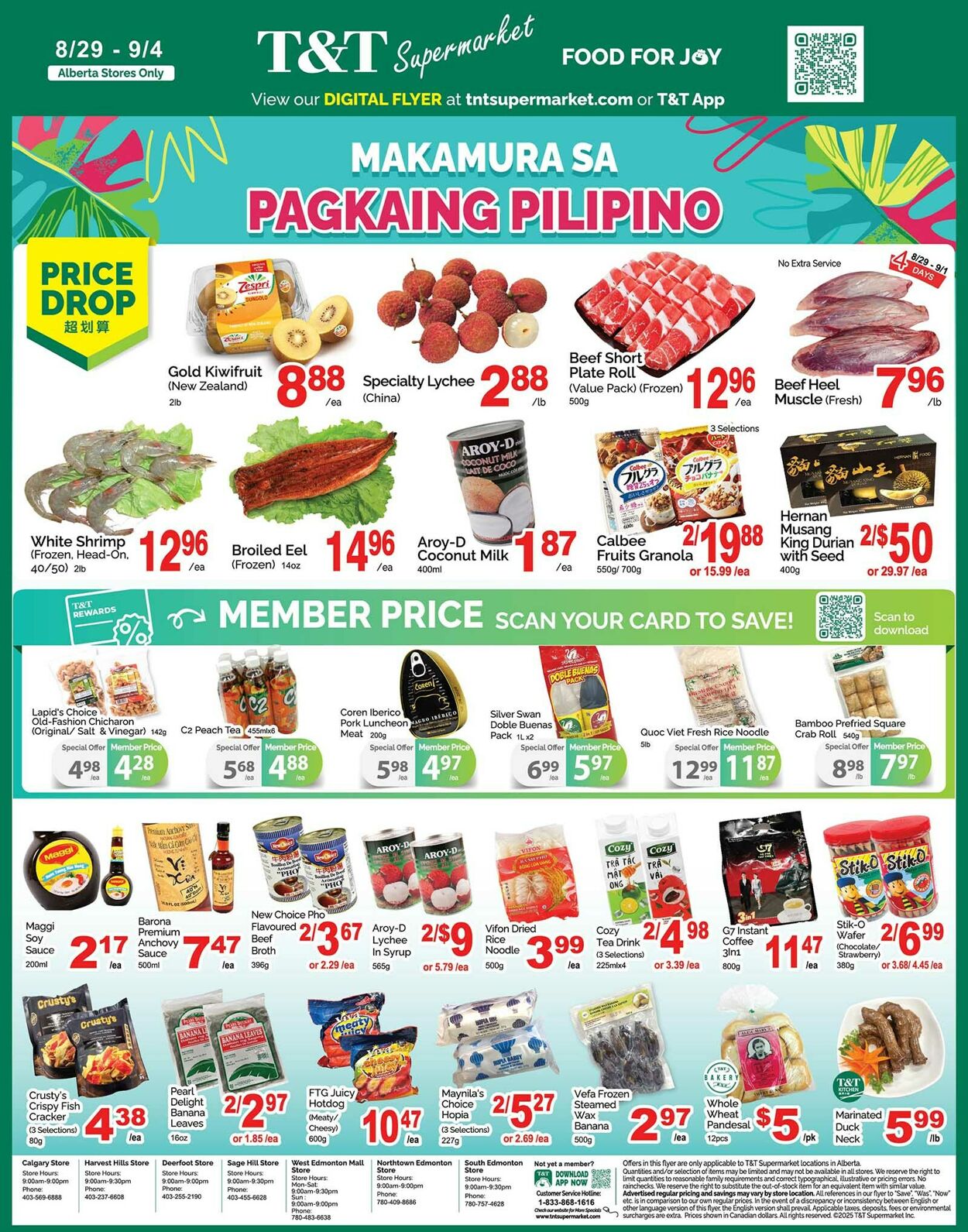 Flyer T&T Supermarket 29.08.2025 - 04.09.2025