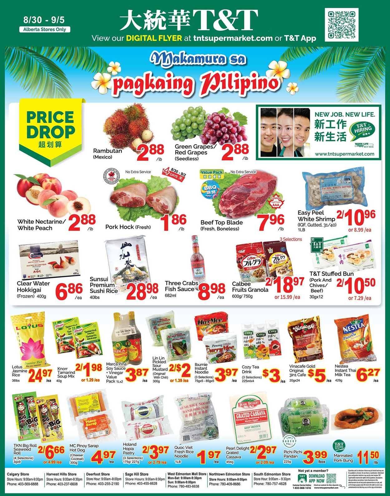 Flyer T&T Supermarket 30.08.2024 - 05.09.2024