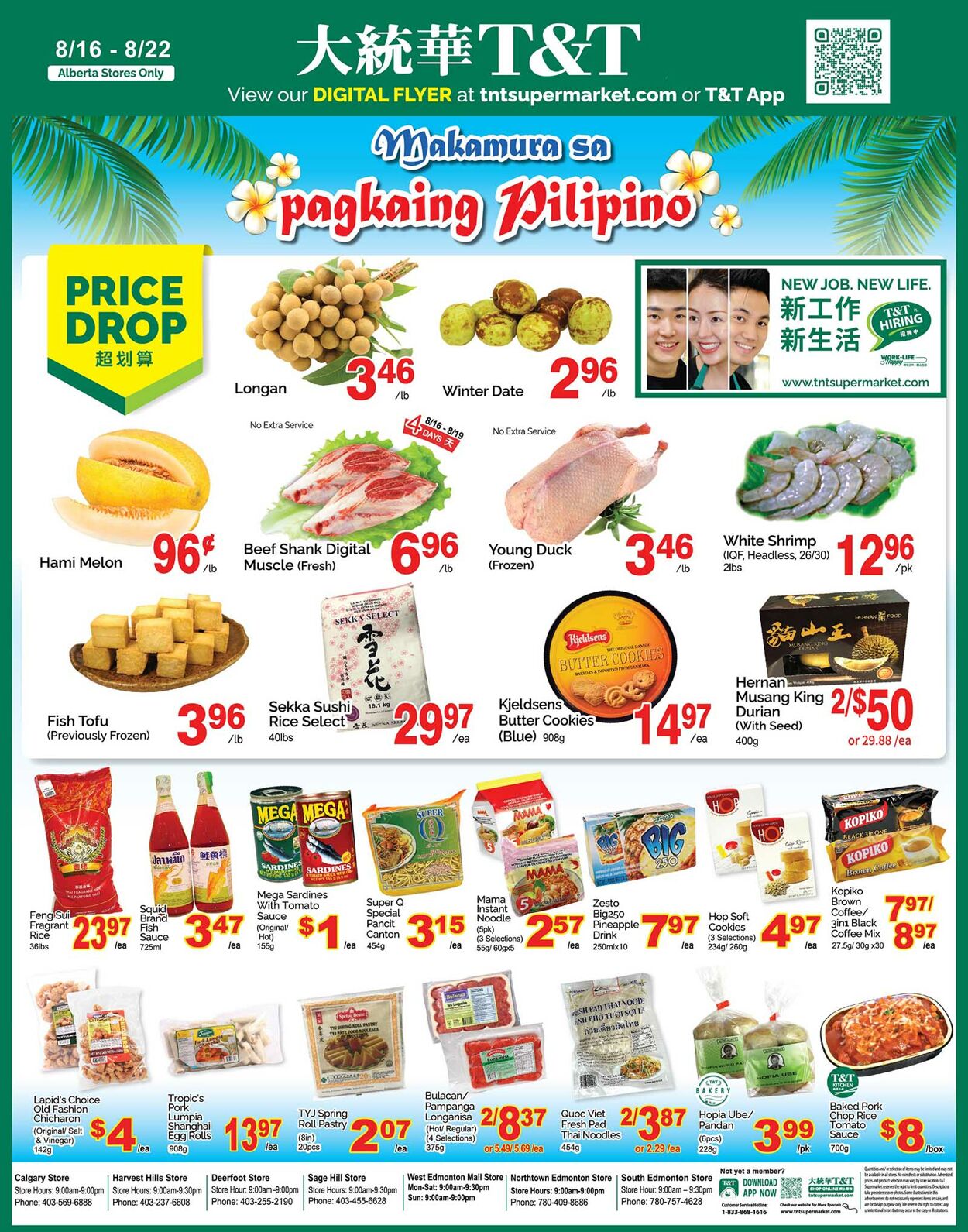 Flyer T&T Supermarket 16.08.2024 - 22.08.2024