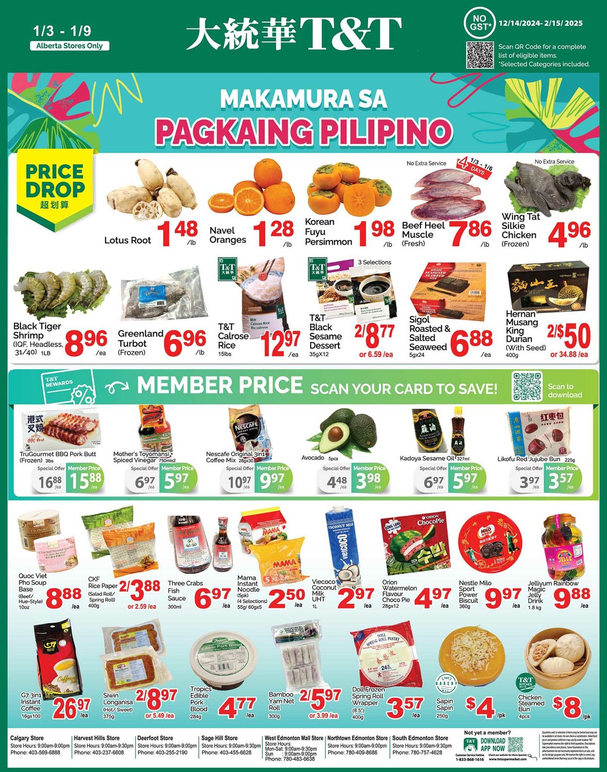 Flyer T&T Supermarket 03.01.2025 - 09.01.2025