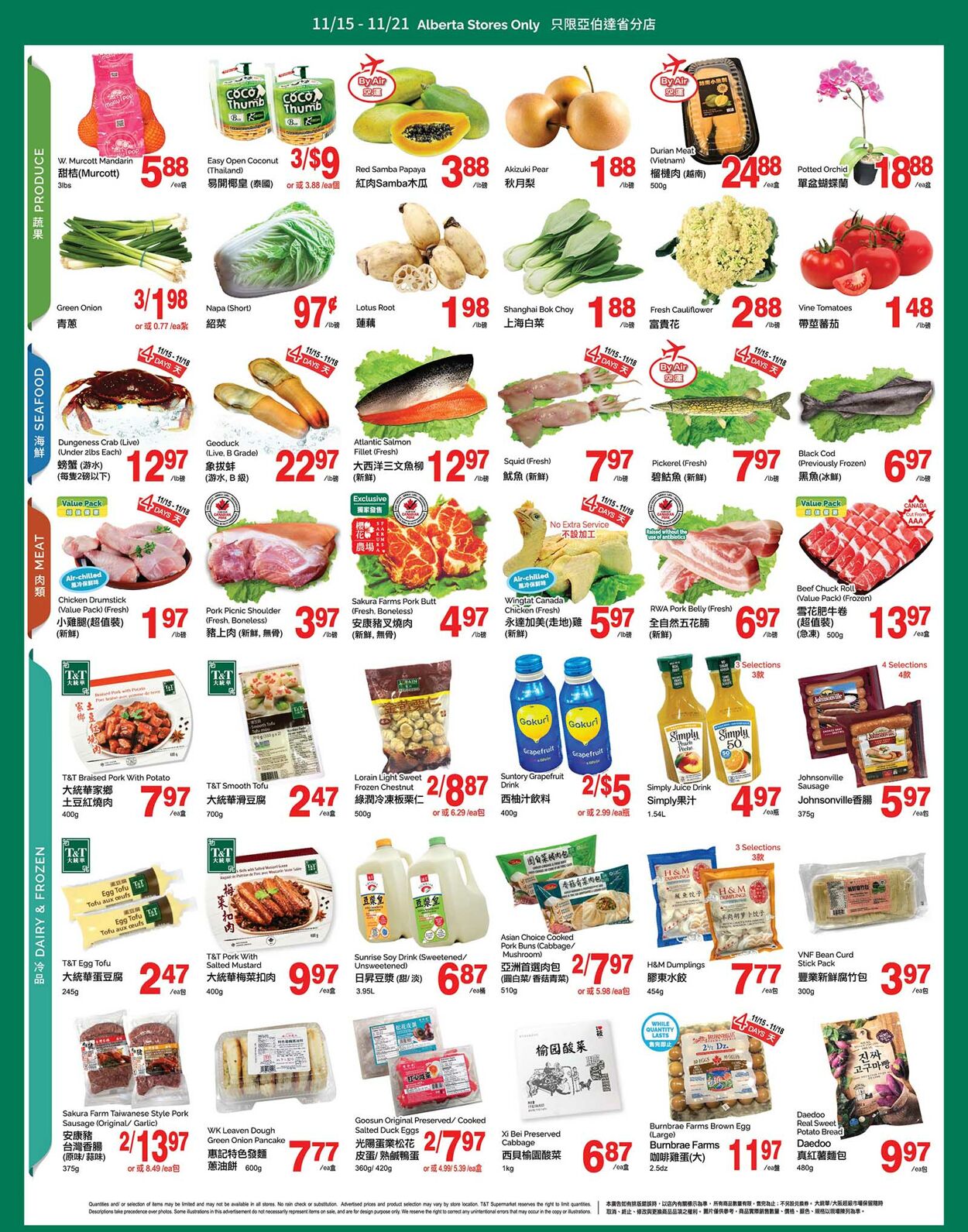 Flyer T&T Supermarket 15.11.2024 - 21.11.2024