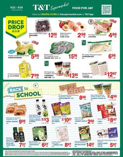 Flyer T&T Supermarket 22.08.2025 - 28.08.2025