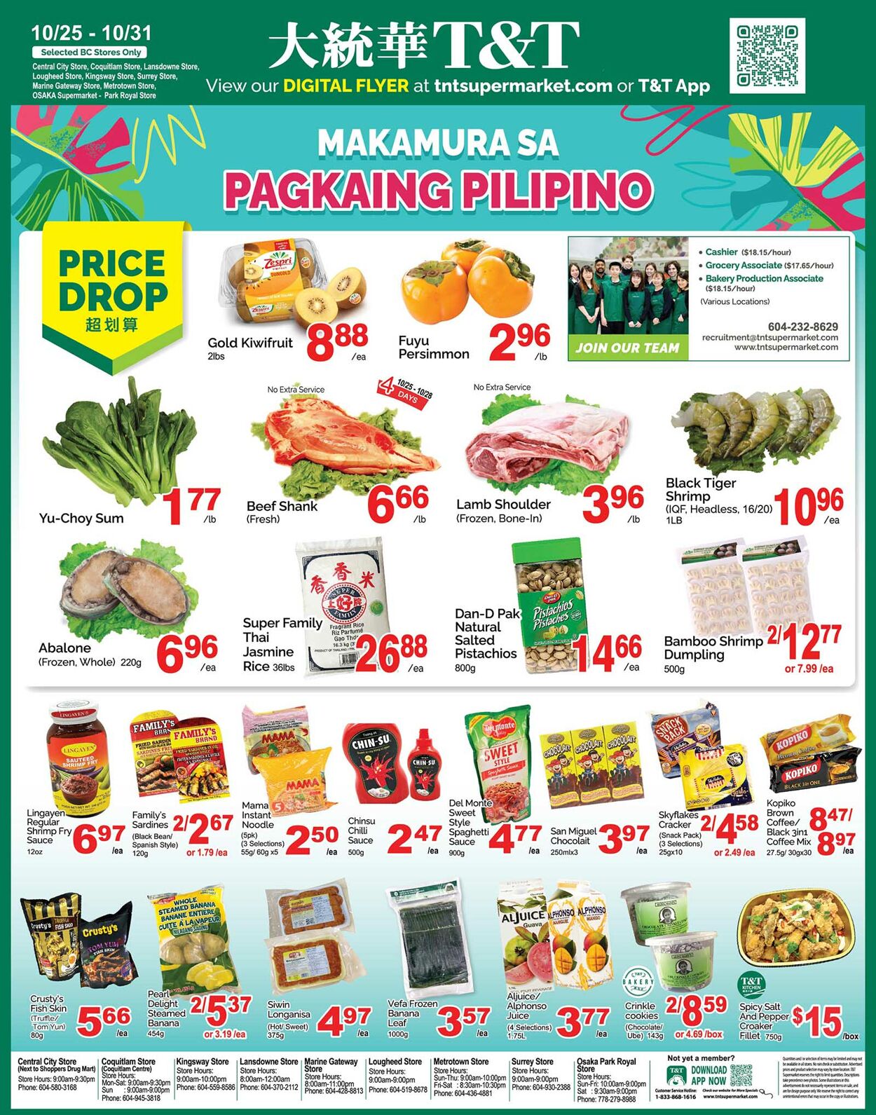 Flyer T&T Supermarket 25.10.2024 - 31.10.2024