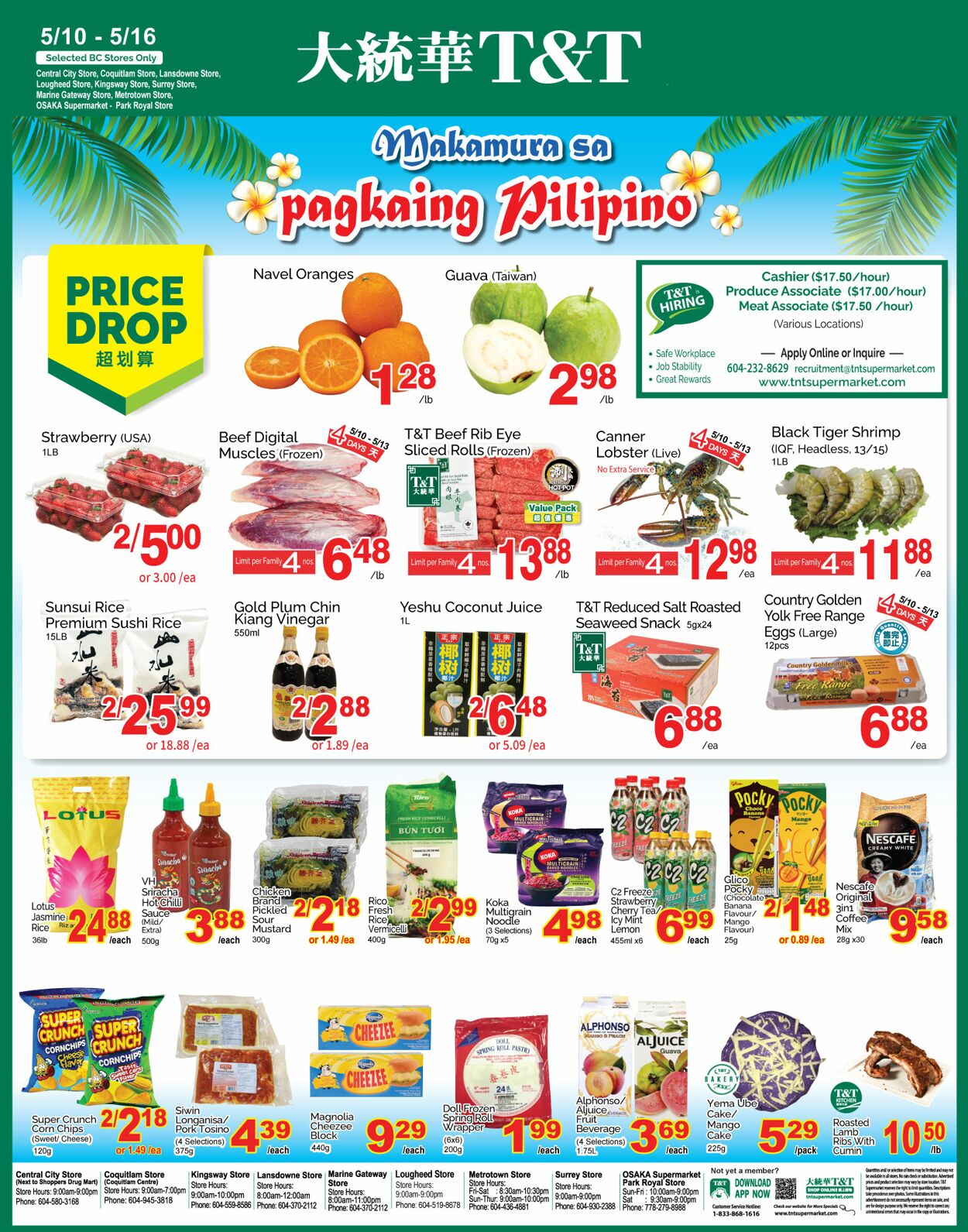 Flyer T&T Supermarket 10.05.2024 - 16.05.2024