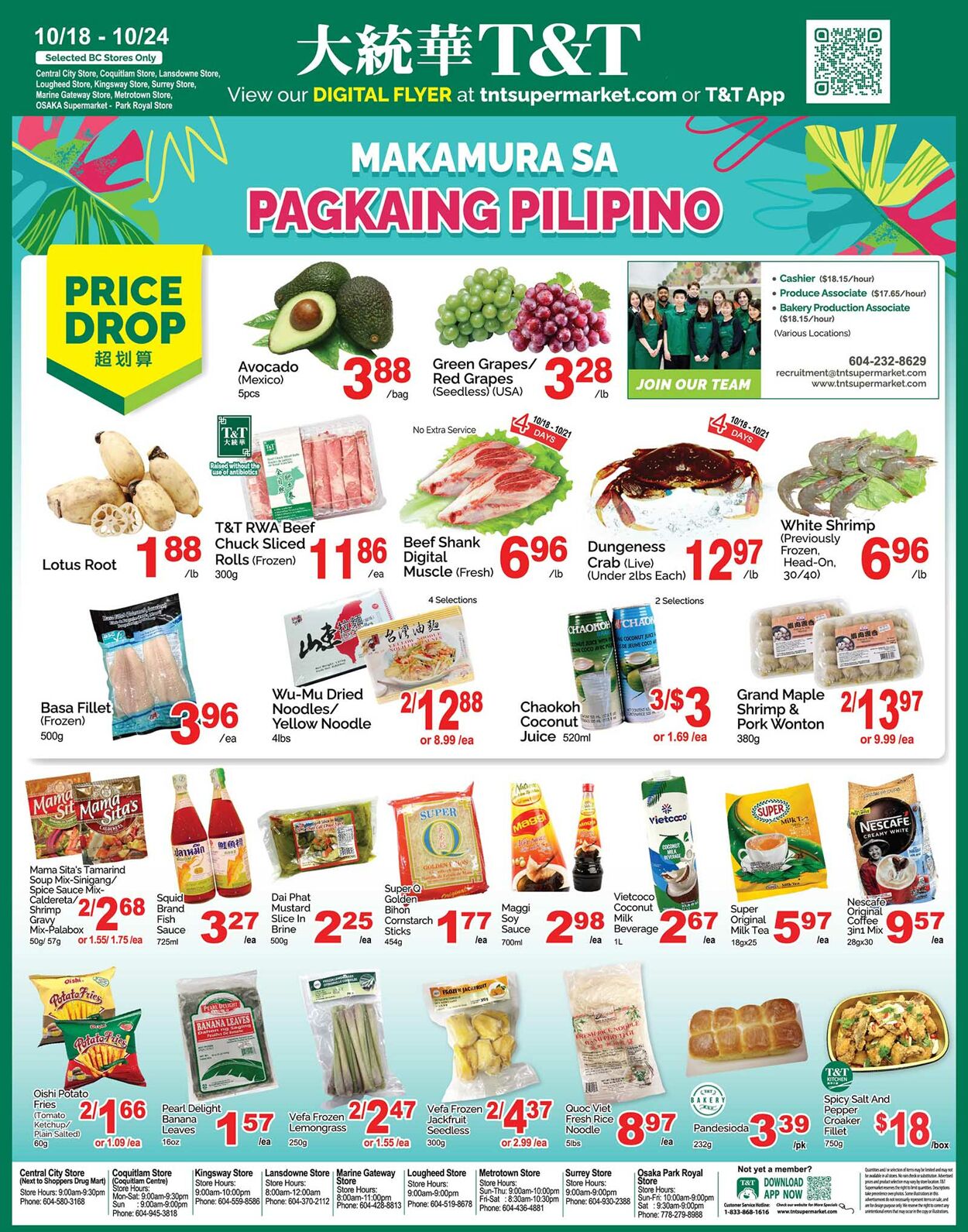 Flyer T&T Supermarket 18.10.2024 - 24.10.2024