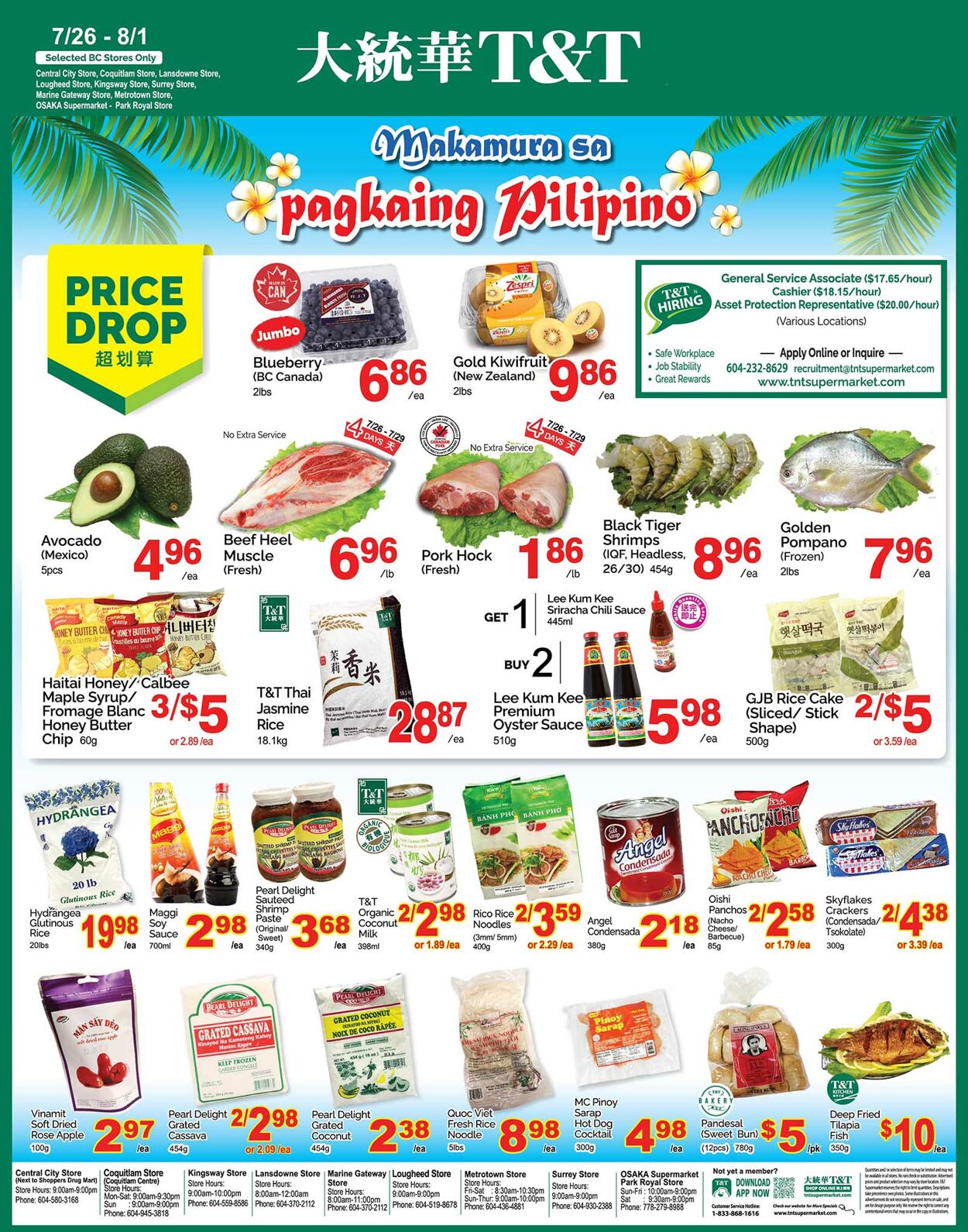 Flyer T&T Supermarket 26.07.2024 - 01.08.2024