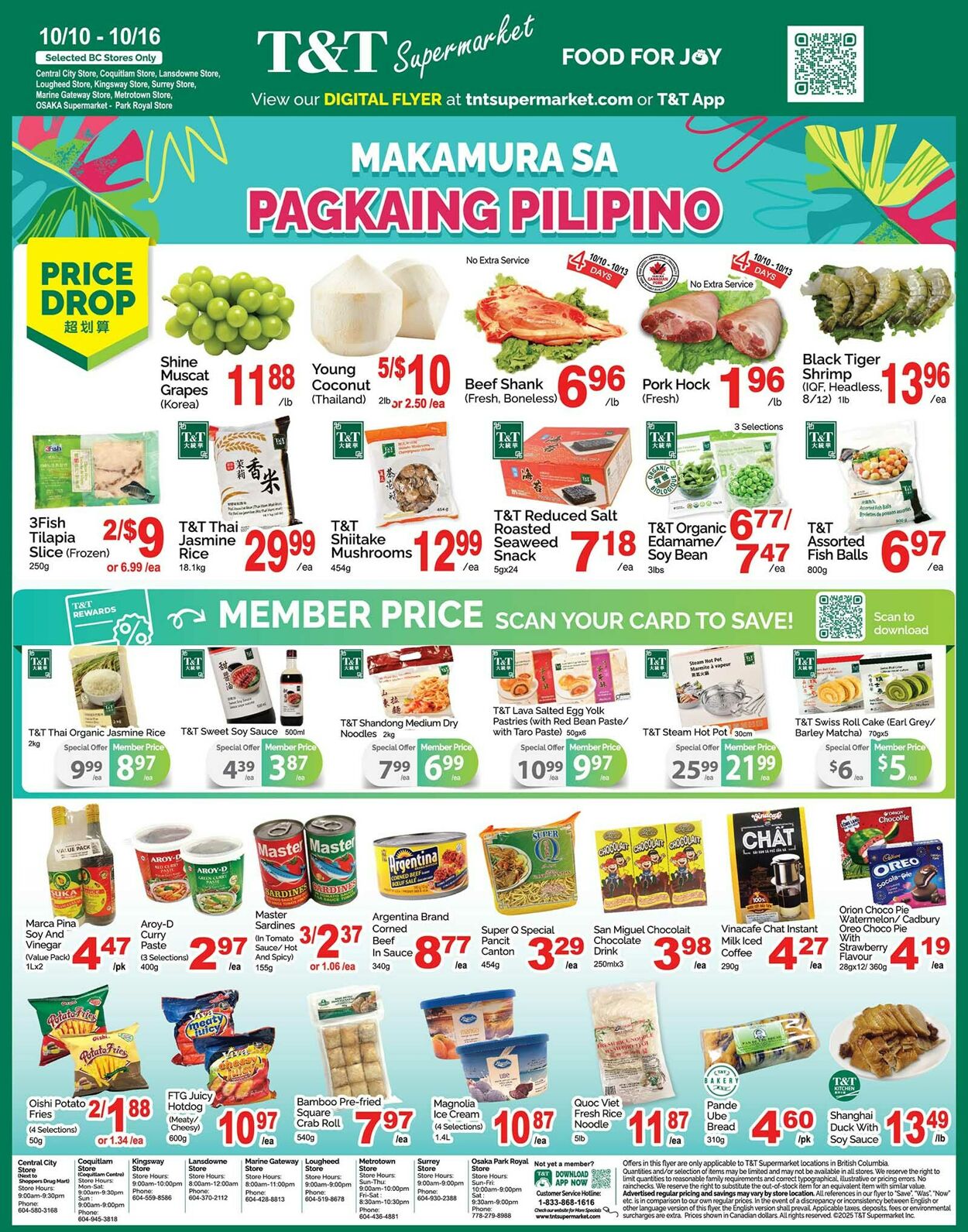 Flyer T&T Supermarket 10.10.2025 - 16.10.2025