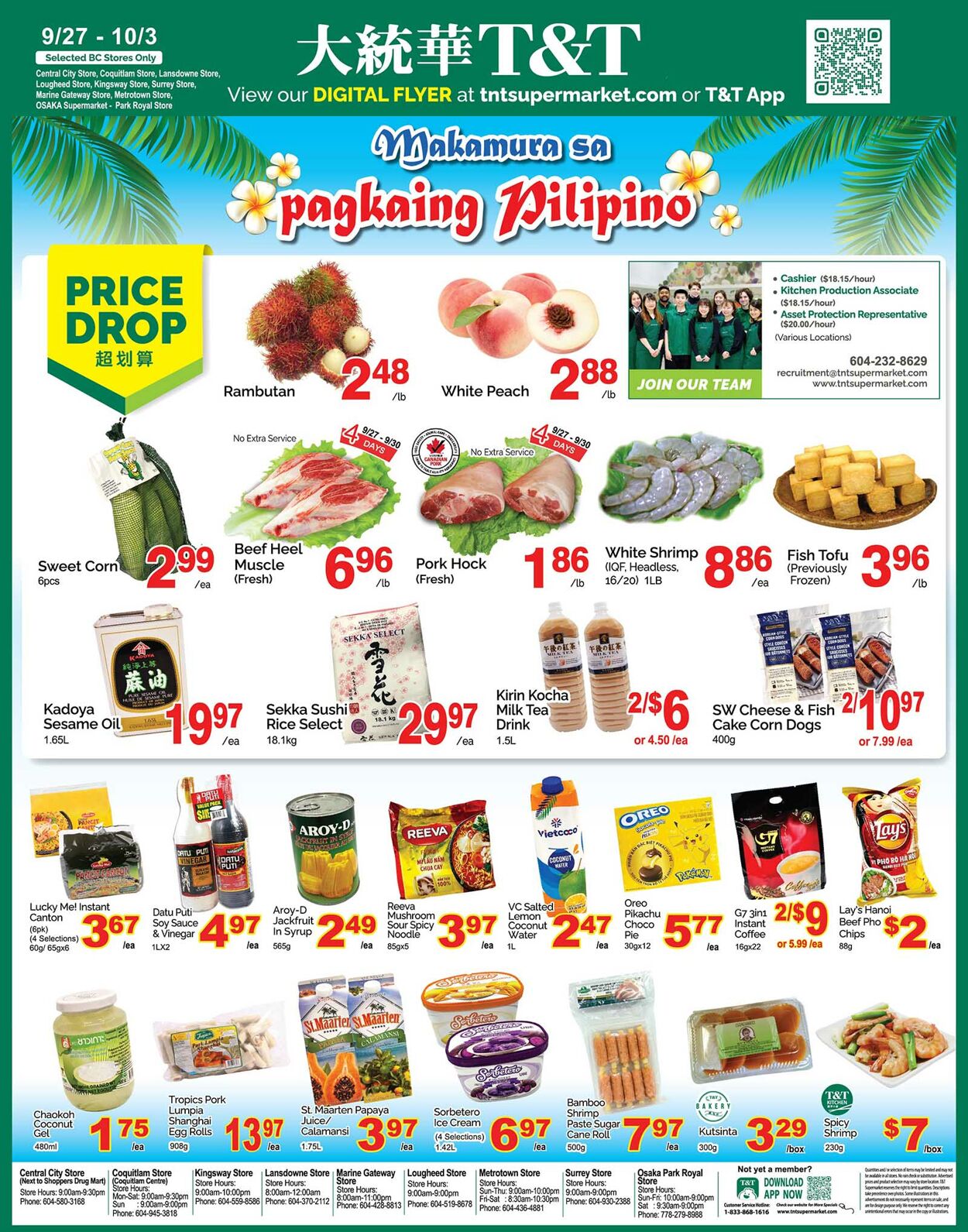 Flyer T&T Supermarket 27.09.2024 - 03.10.2024