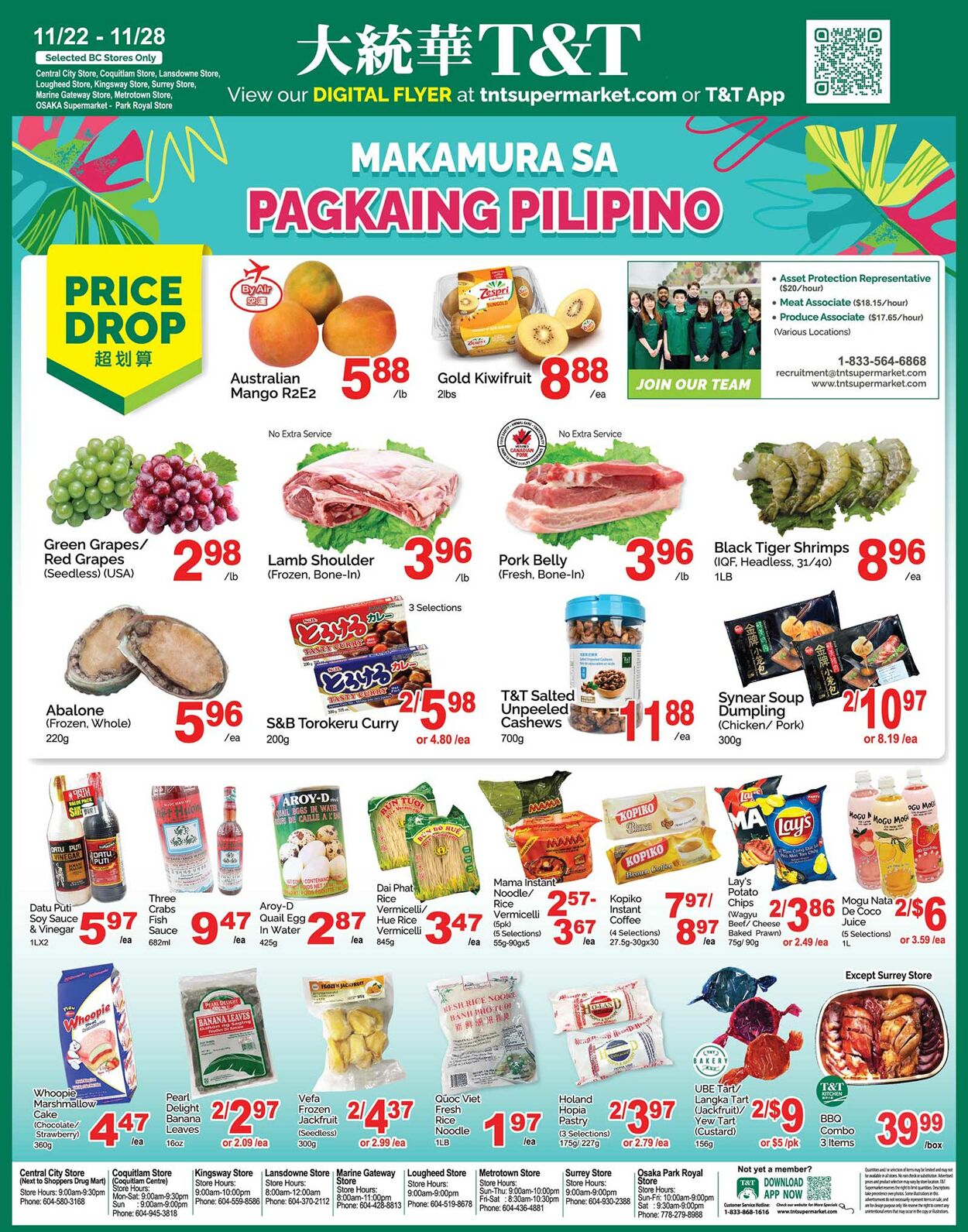 Flyer T&T Supermarket 22.11.2024 - 28.11.2024