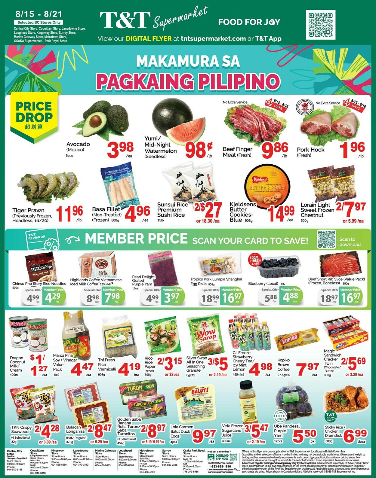 Flyer T&T Supermarket 15.08.2025 - 21.08.2025