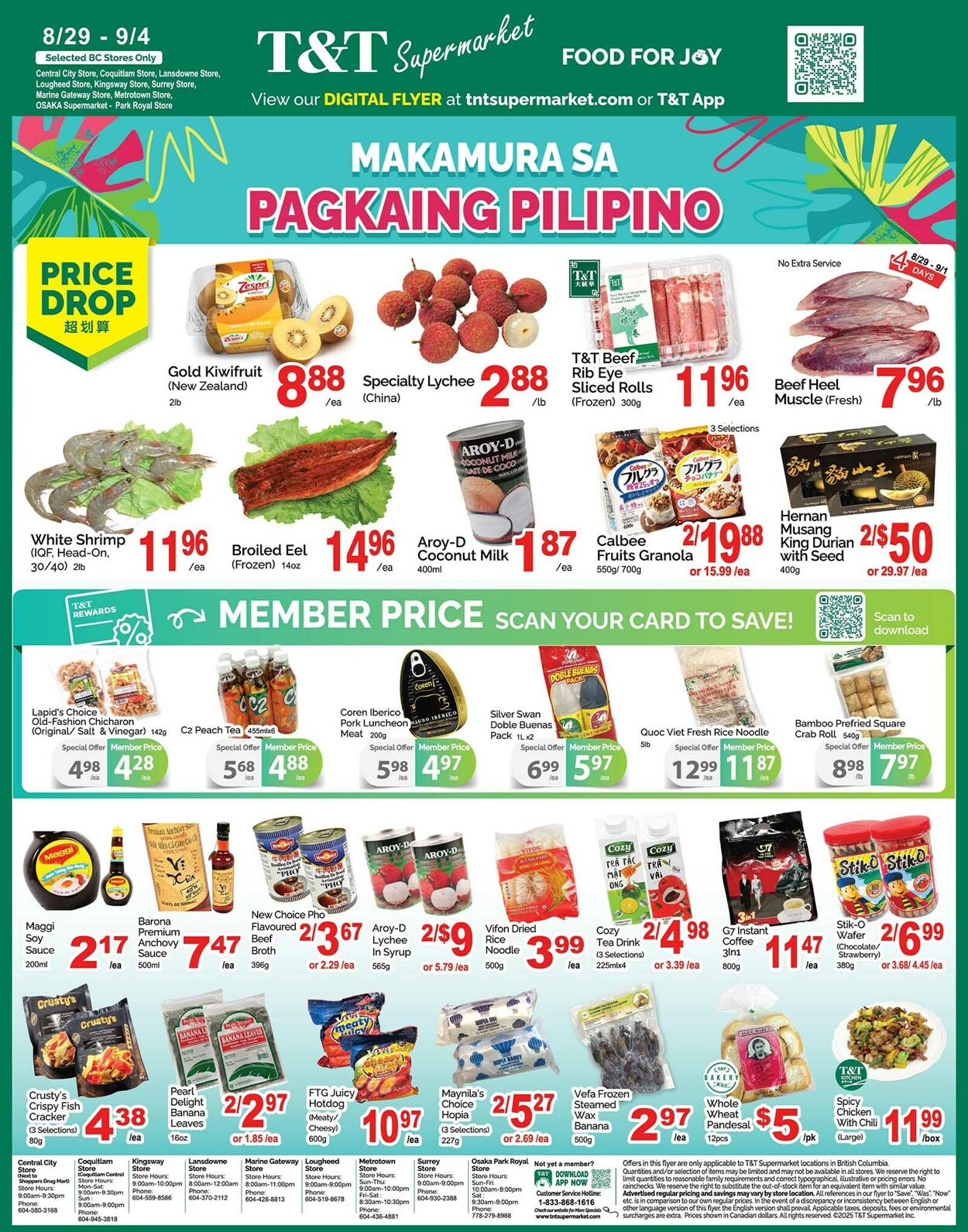 Flyer T&T Supermarket 29.08.2025 - 04.09.2025