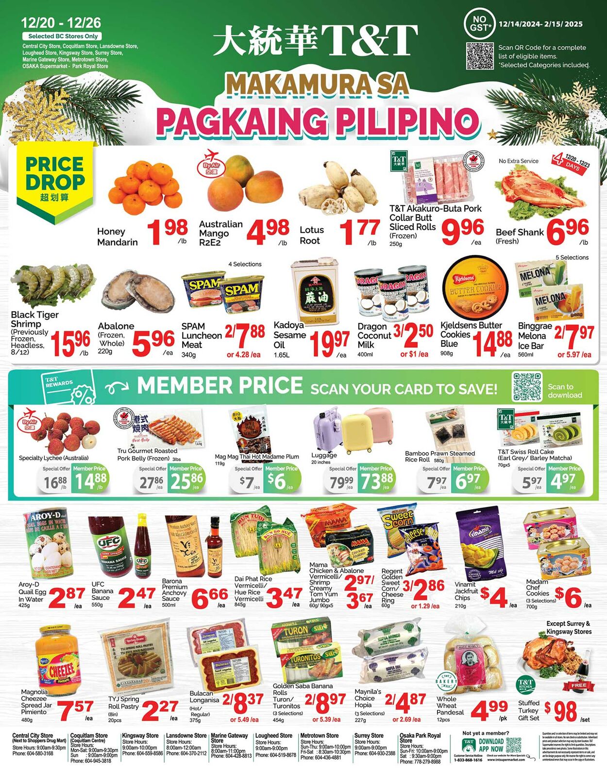 Flyer T&T Supermarket 20.12.2024 - 26.12.2024