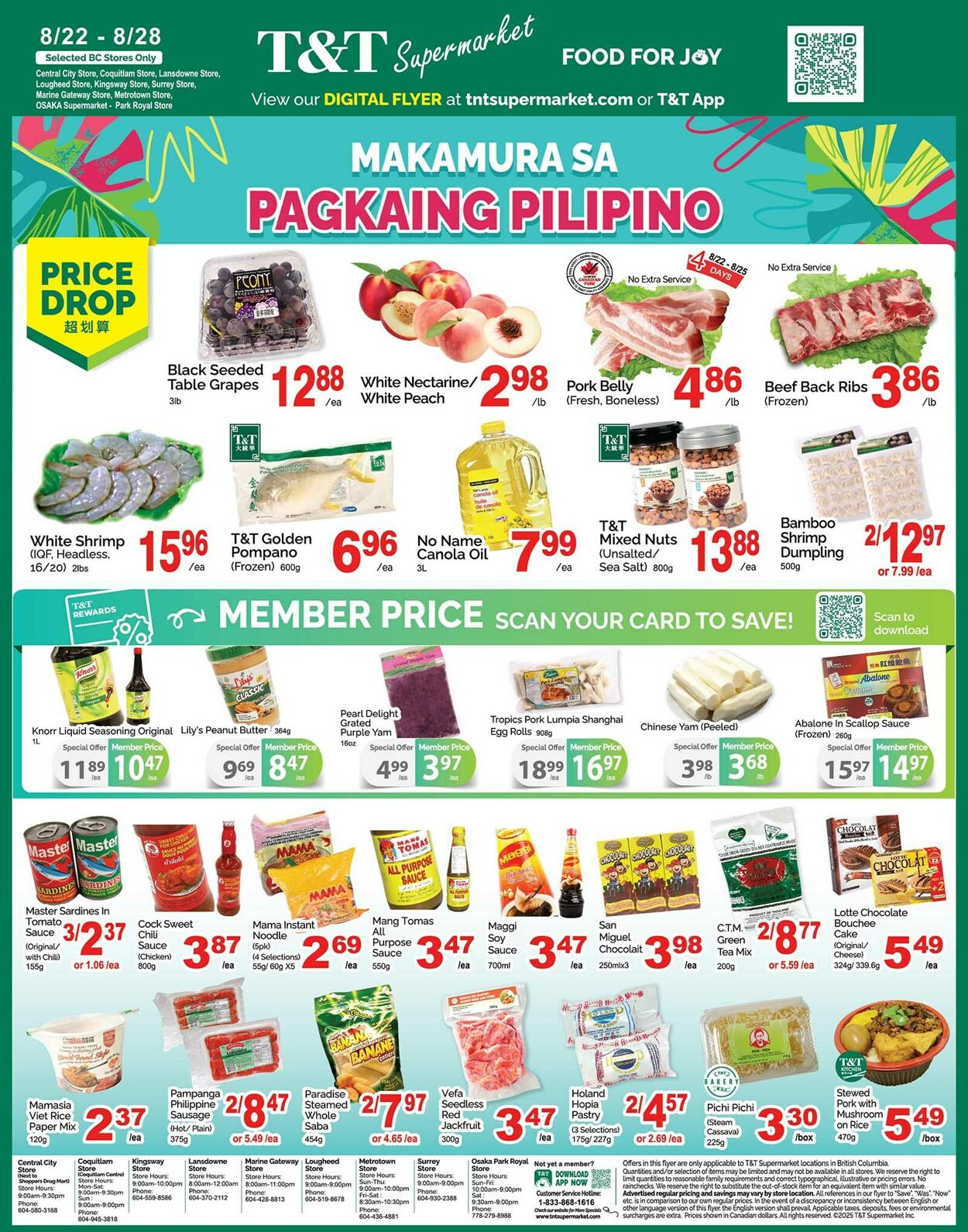 Flyer T&T Supermarket 22.08.2025 - 28.08.2025