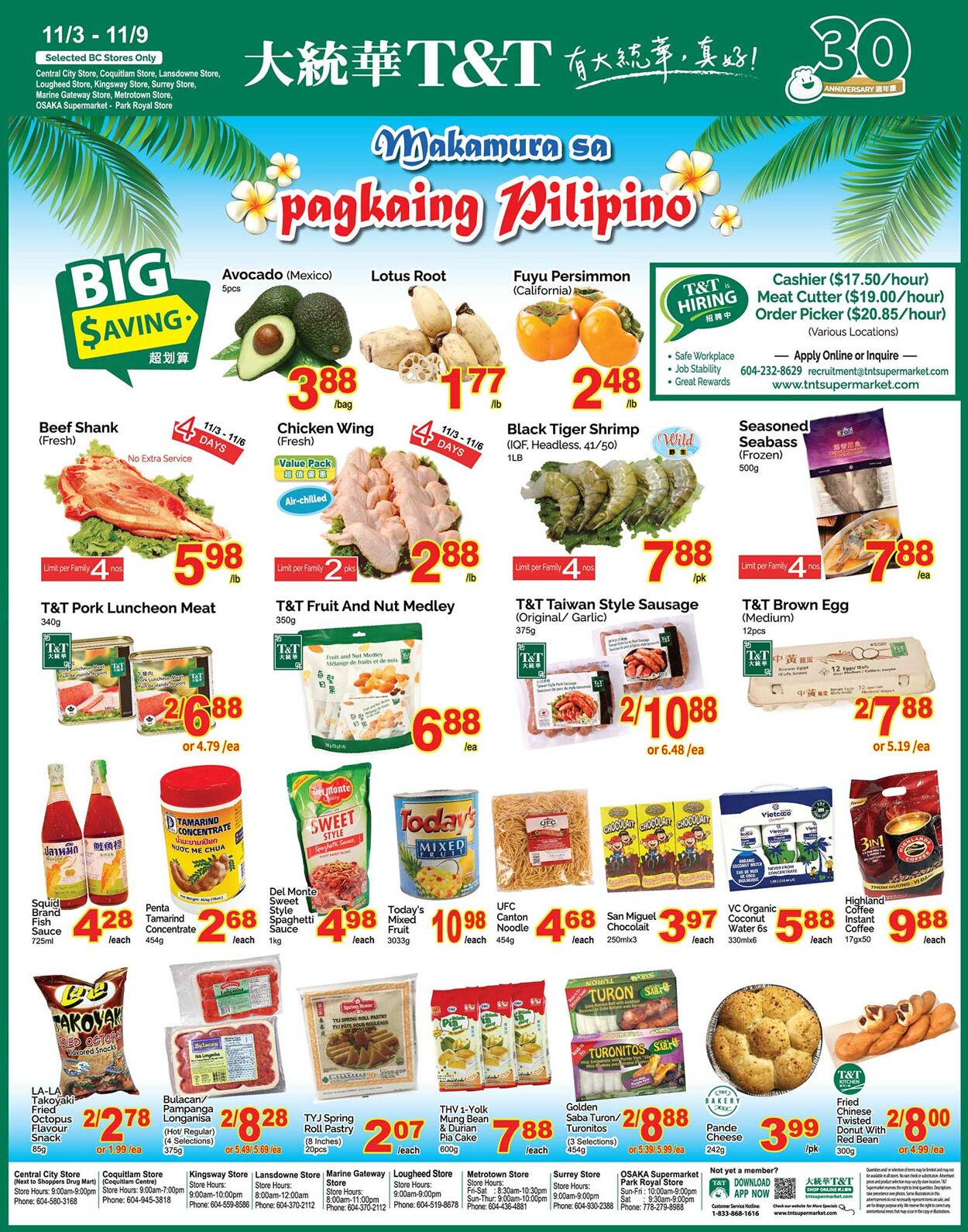 Flyer T&T Supermarket 03.11.2023 - 09.11.2023