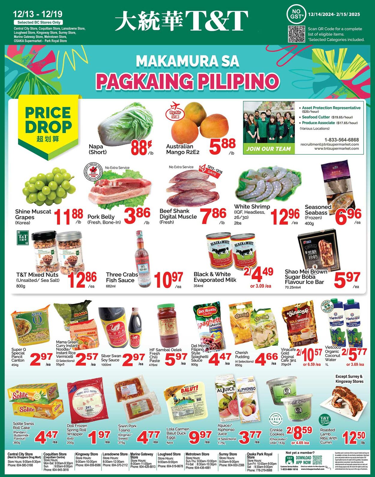 Flyer T&T Supermarket 13.12.2024 - 19.12.2024