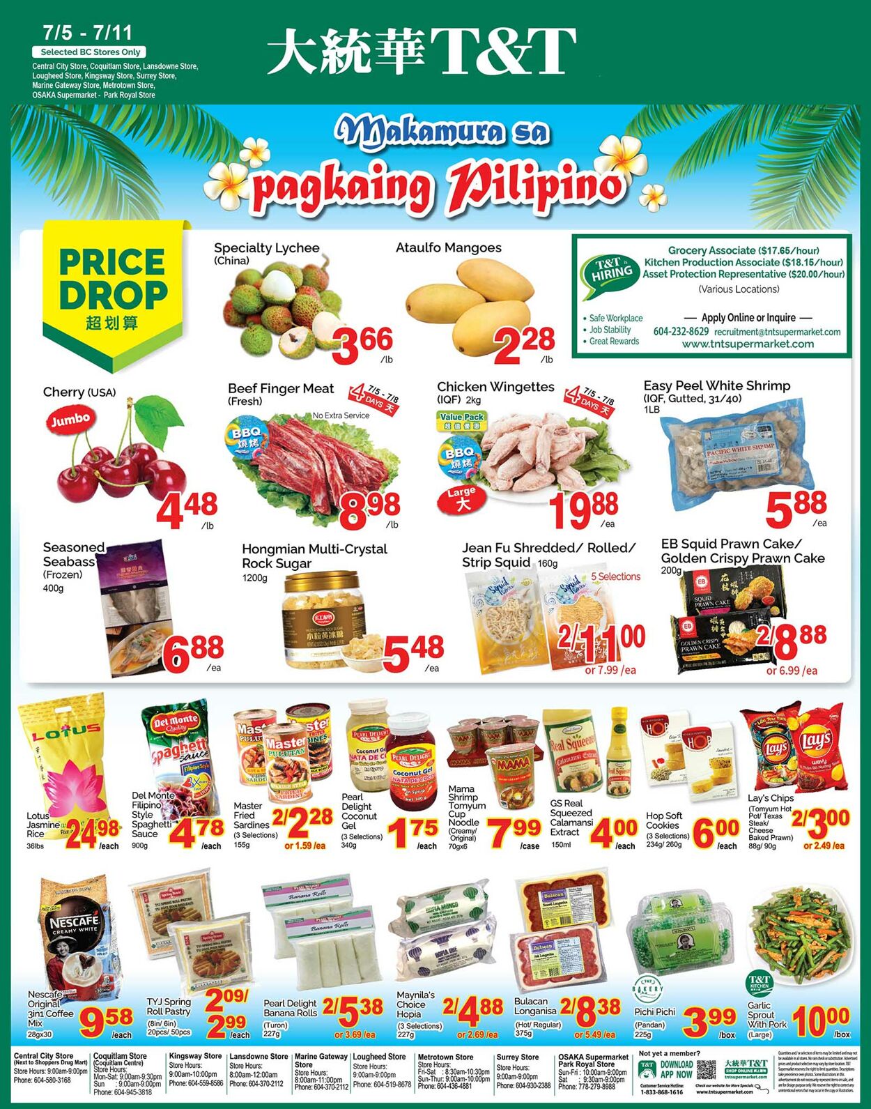 Flyer T&T Supermarket 05.07.2024 - 11.07.2024