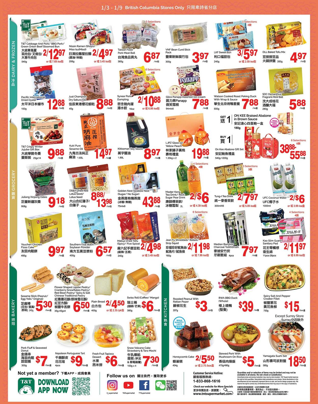 Flyer T&T Supermarket 03.01.2025 - 09.01.2025