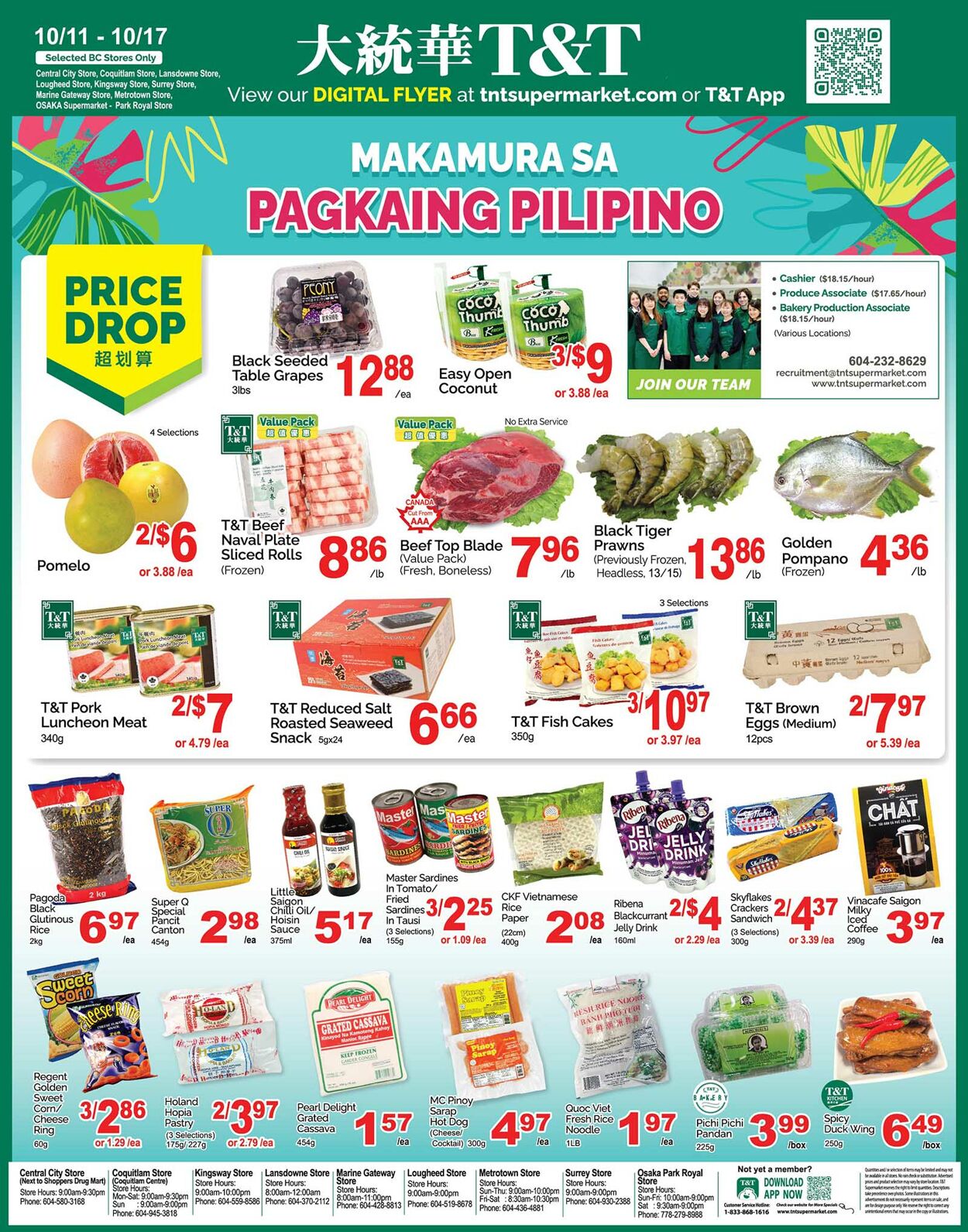 Flyer T&T Supermarket 11.10.2024 - 17.10.2024