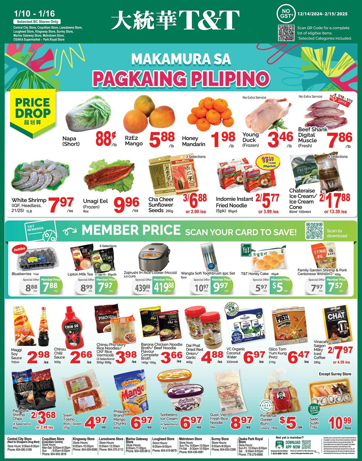 Flyer T&T Supermarket 10.01.2025 - 16.01.2025