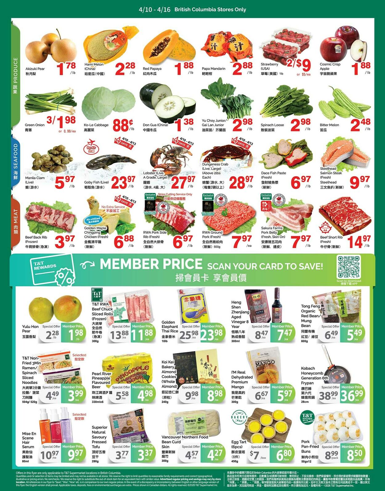 Flyer T&T Supermarket 10.04.2026 - 16.04.2026