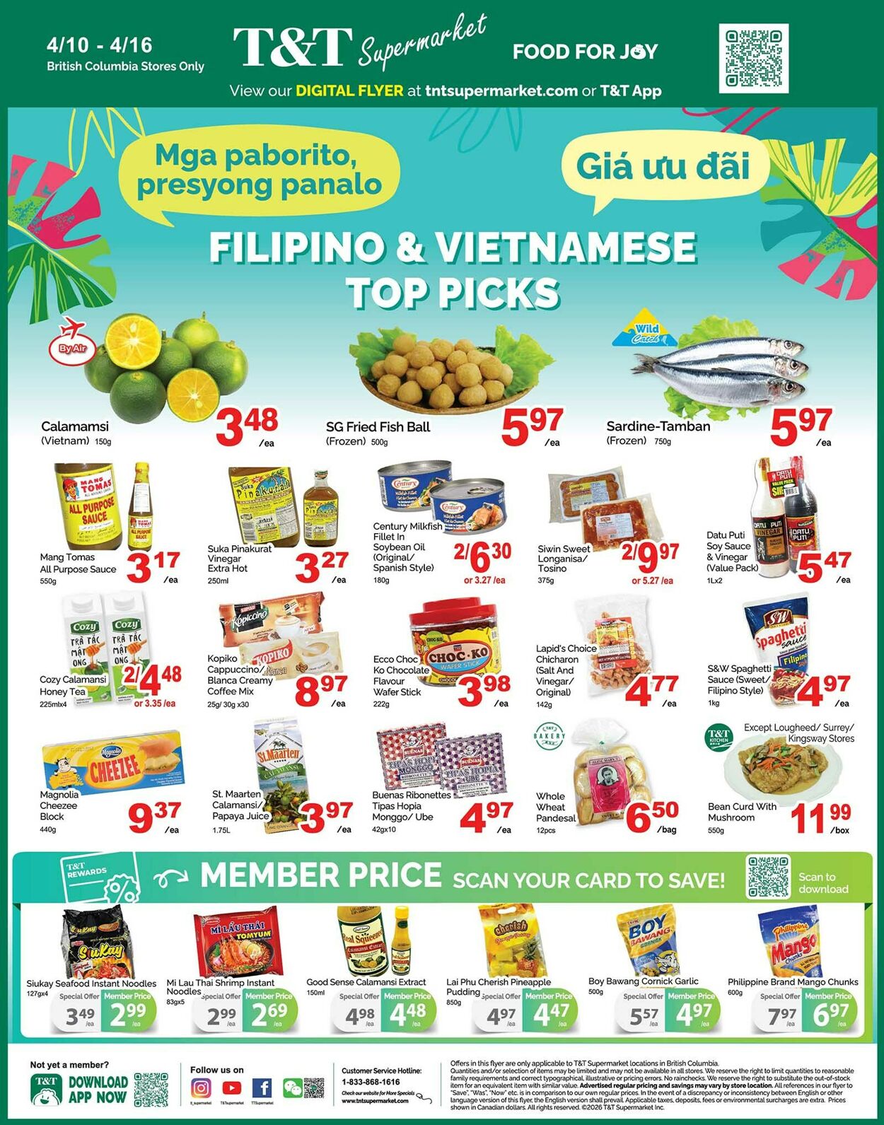 Flyer T&T Supermarket 10.04.2026 - 16.04.2026