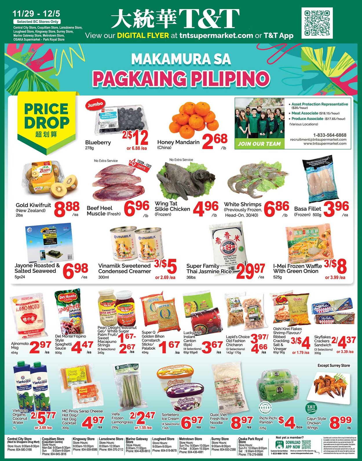 Flyer T&T Supermarket 29.11.2024 - 05.12.2024