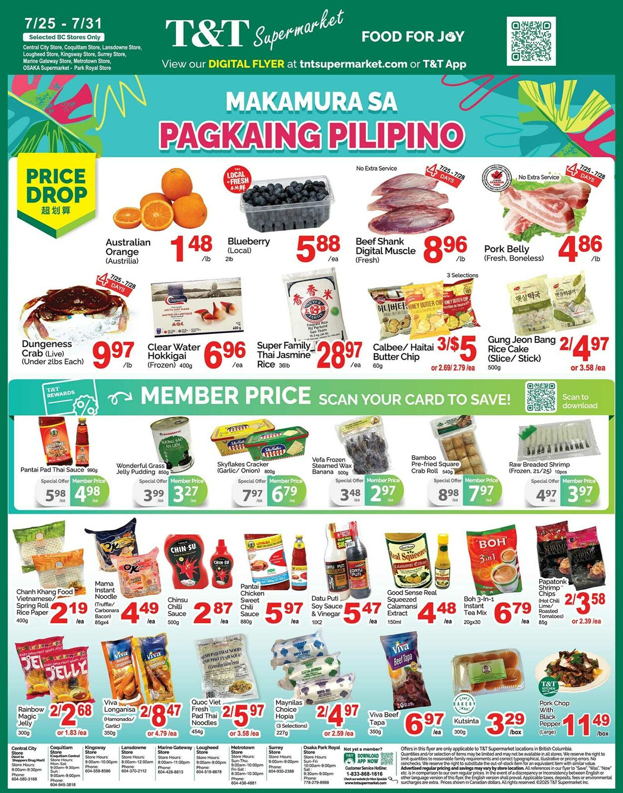 Flyer T&T Supermarket 25.07.2025 - 31.07.2025