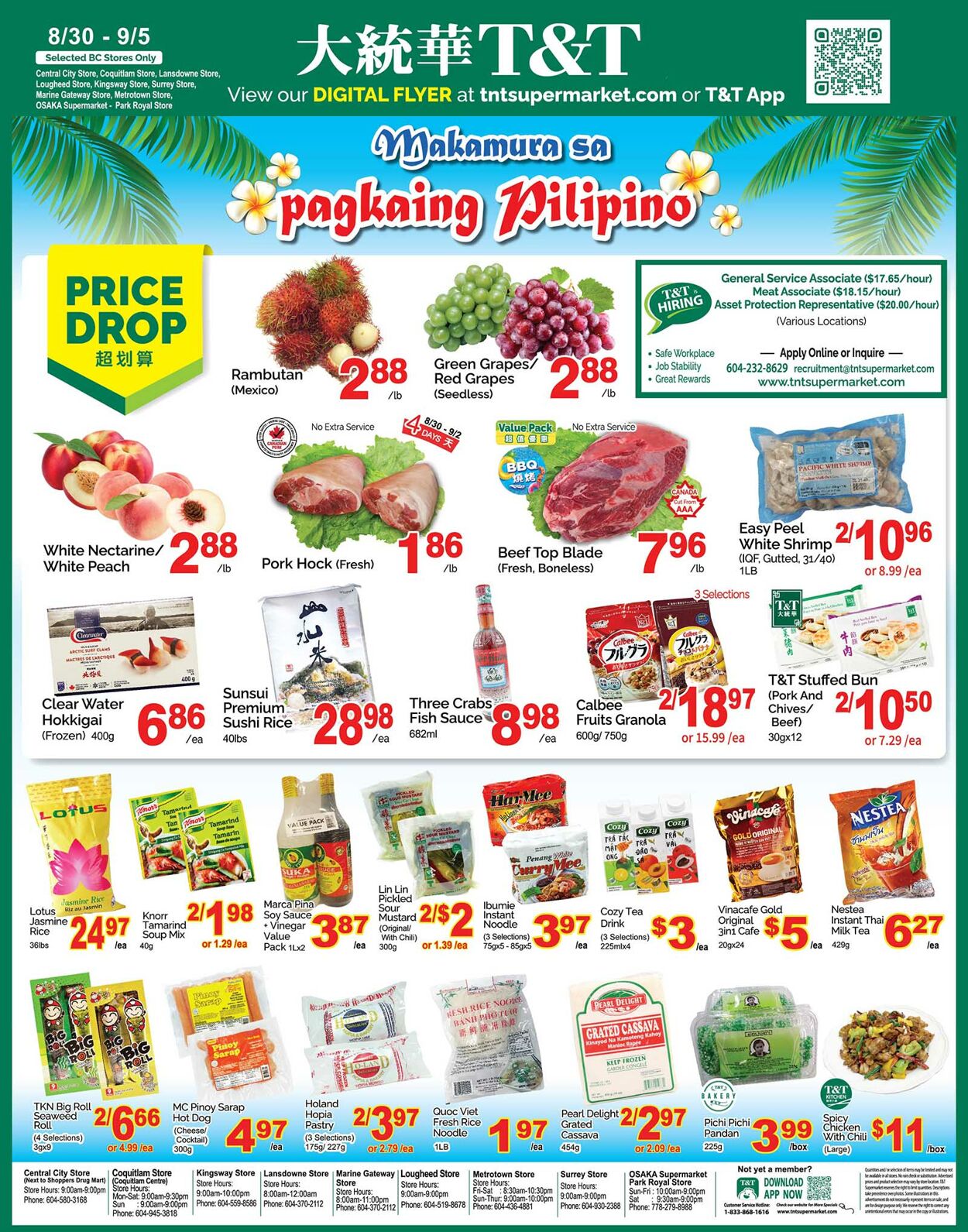 Flyer T&T Supermarket 30.08.2024 - 05.09.2024