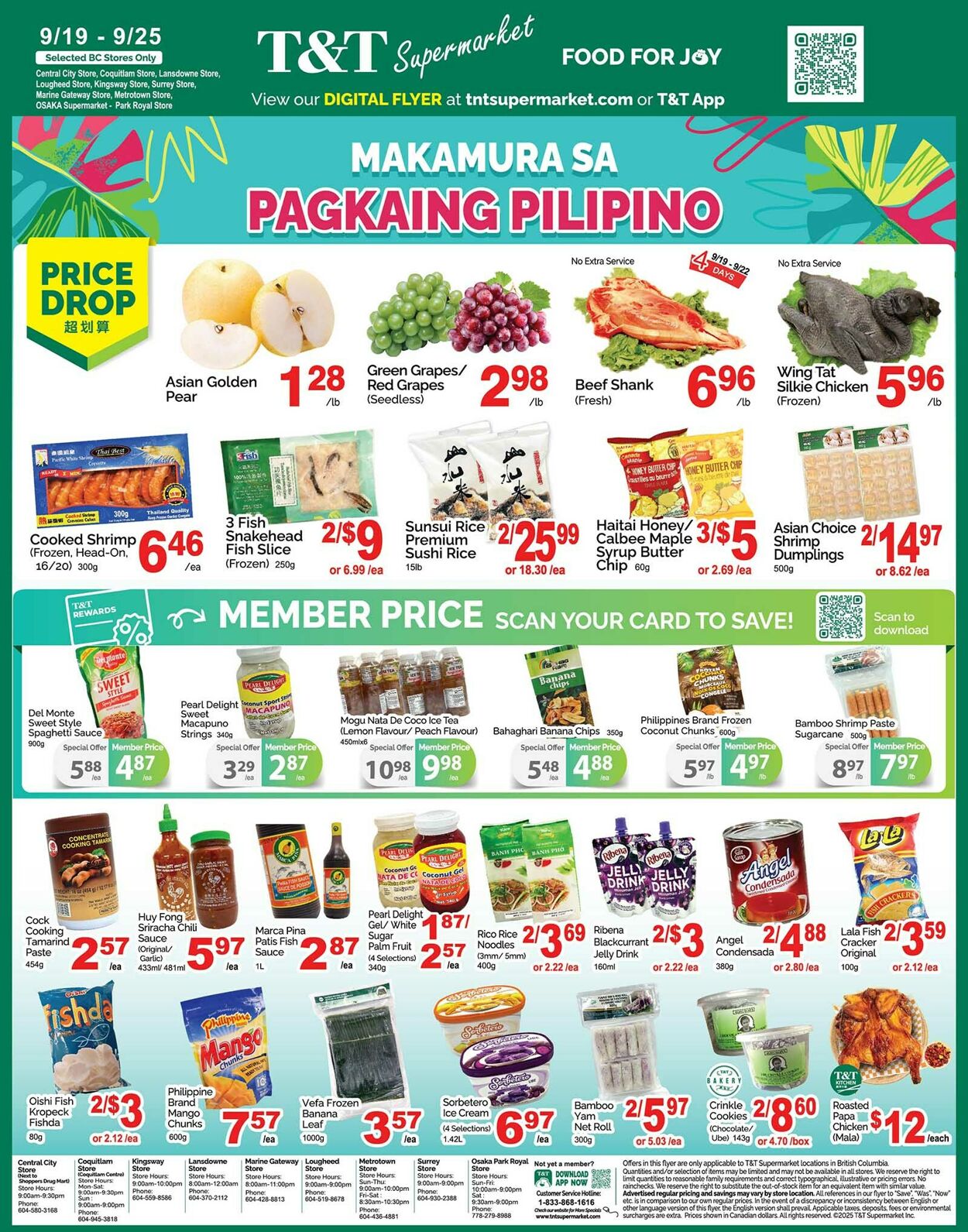 Flyer T&T Supermarket 19.09.2025 - 25.09.2025