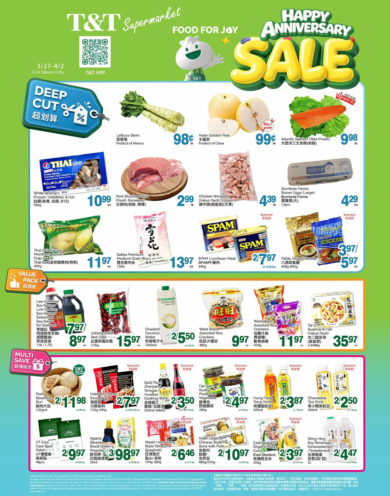 Flyer T&T Supermarket 27.03.2026 - 02.04.2026