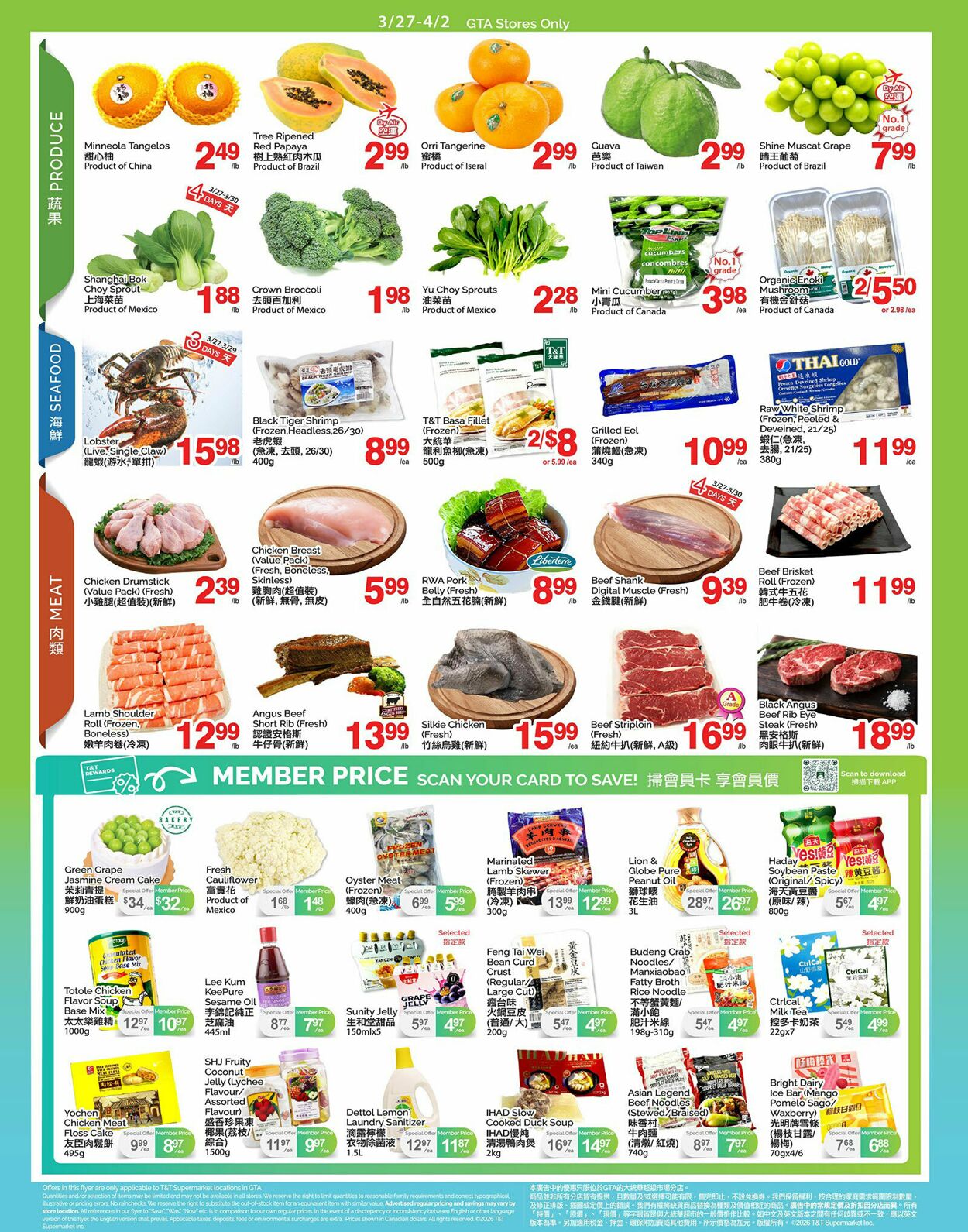 Flyer T&T Supermarket 27.03.2026 - 02.04.2026
