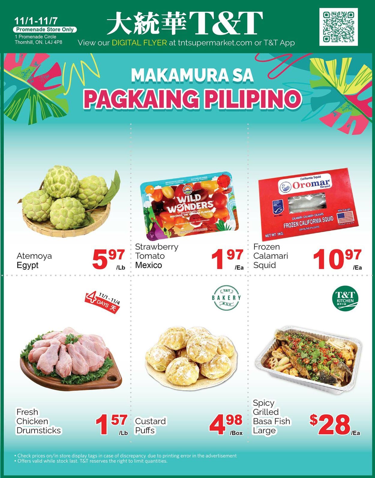 Flyer T&T Supermarket 01.11.2024 - 07.11.2024