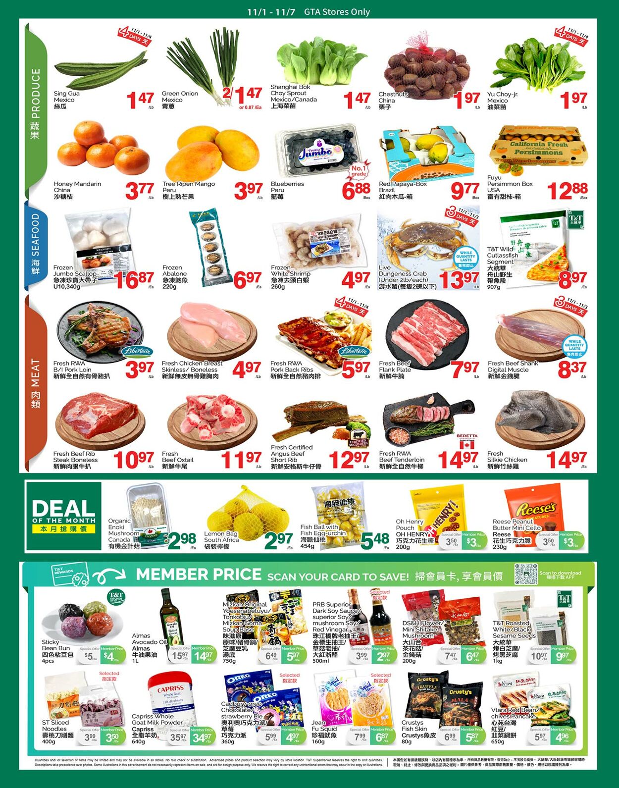 Flyer T&T Supermarket 01.11.2024 - 07.11.2024