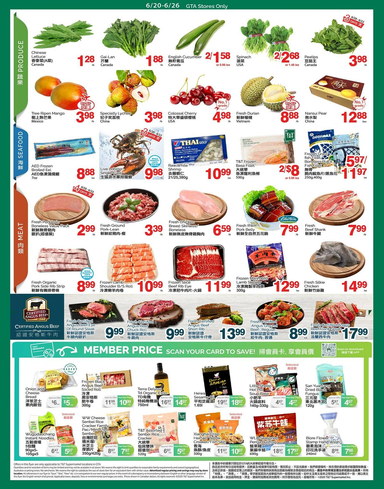 Flyer T&T Supermarket 20.06.2025 - 26.06.2025