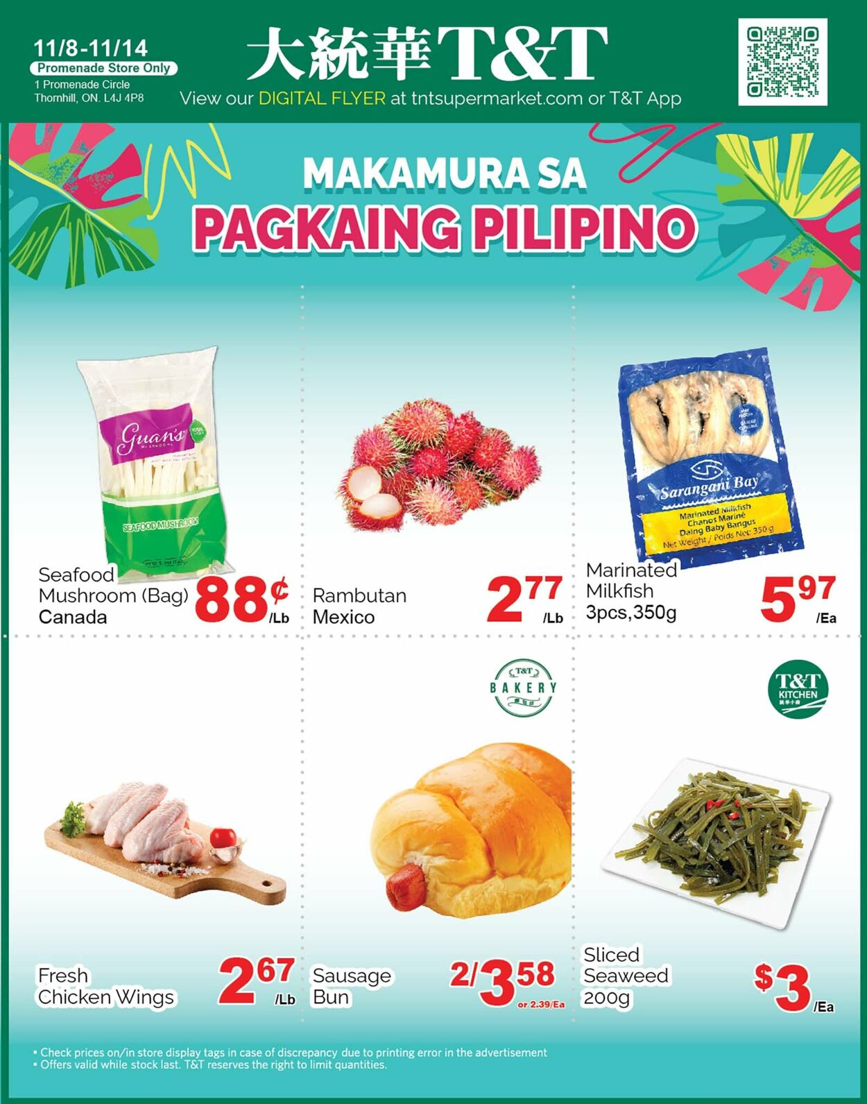 Flyer T&T Supermarket 08.11.2024 - 14.11.2024