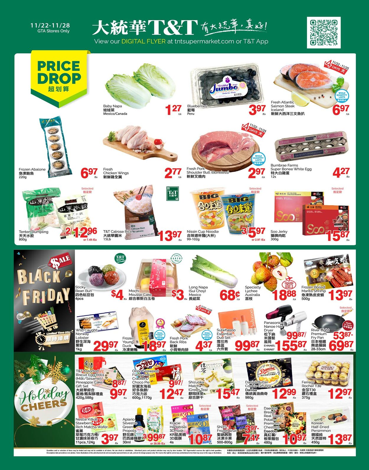 Flyer T&T Supermarket 22.11.2024 - 28.11.2024