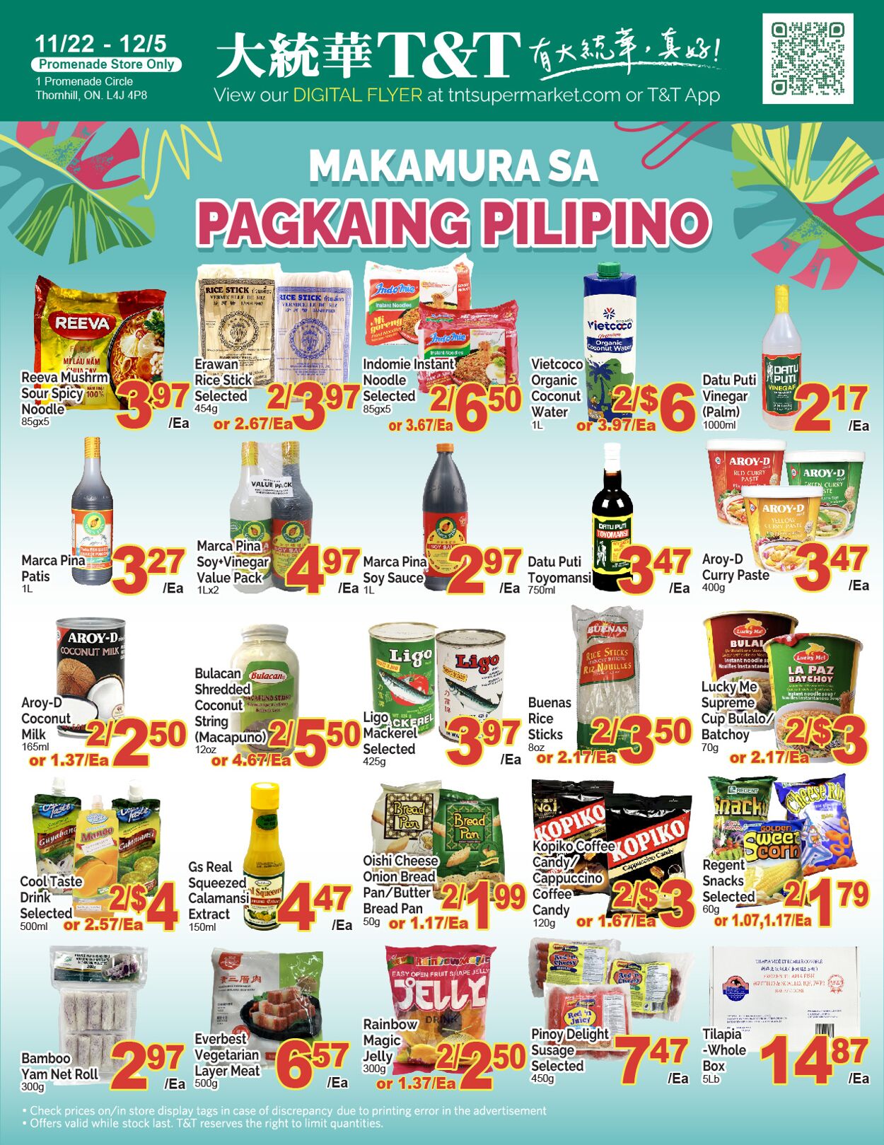 Flyer T&T Supermarket 22.11.2024 - 28.11.2024