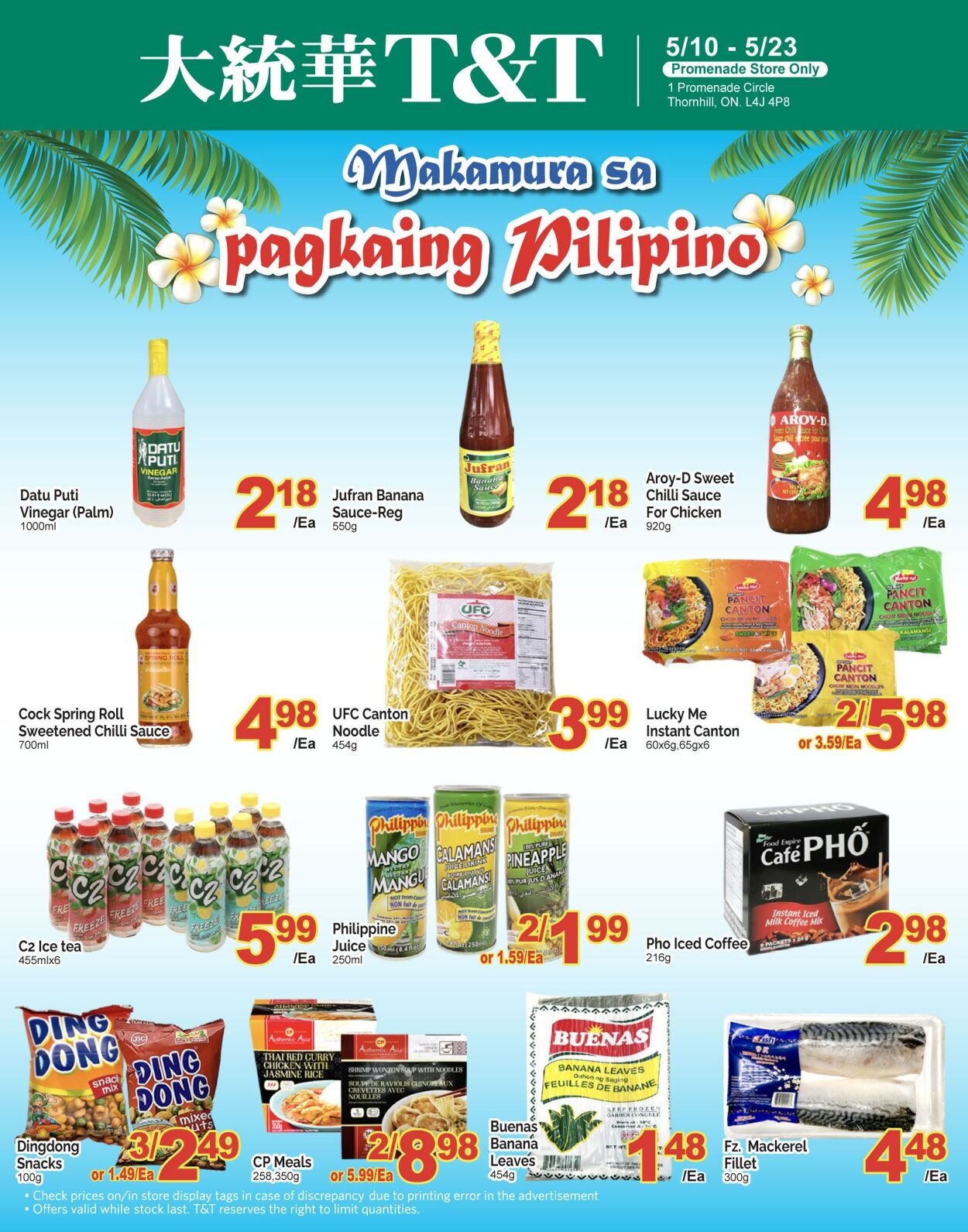 Flyer T&T Supermarket 10.05.2024 - 16.05.2024