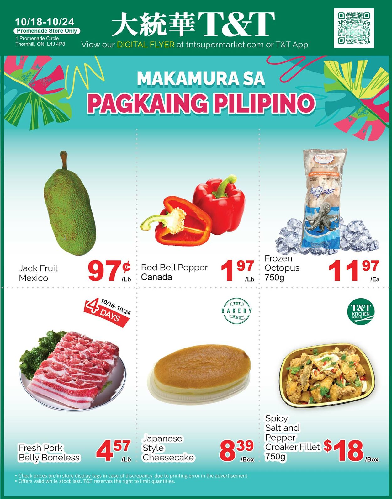 Flyer T&T Supermarket 18.10.2024 - 24.10.2024