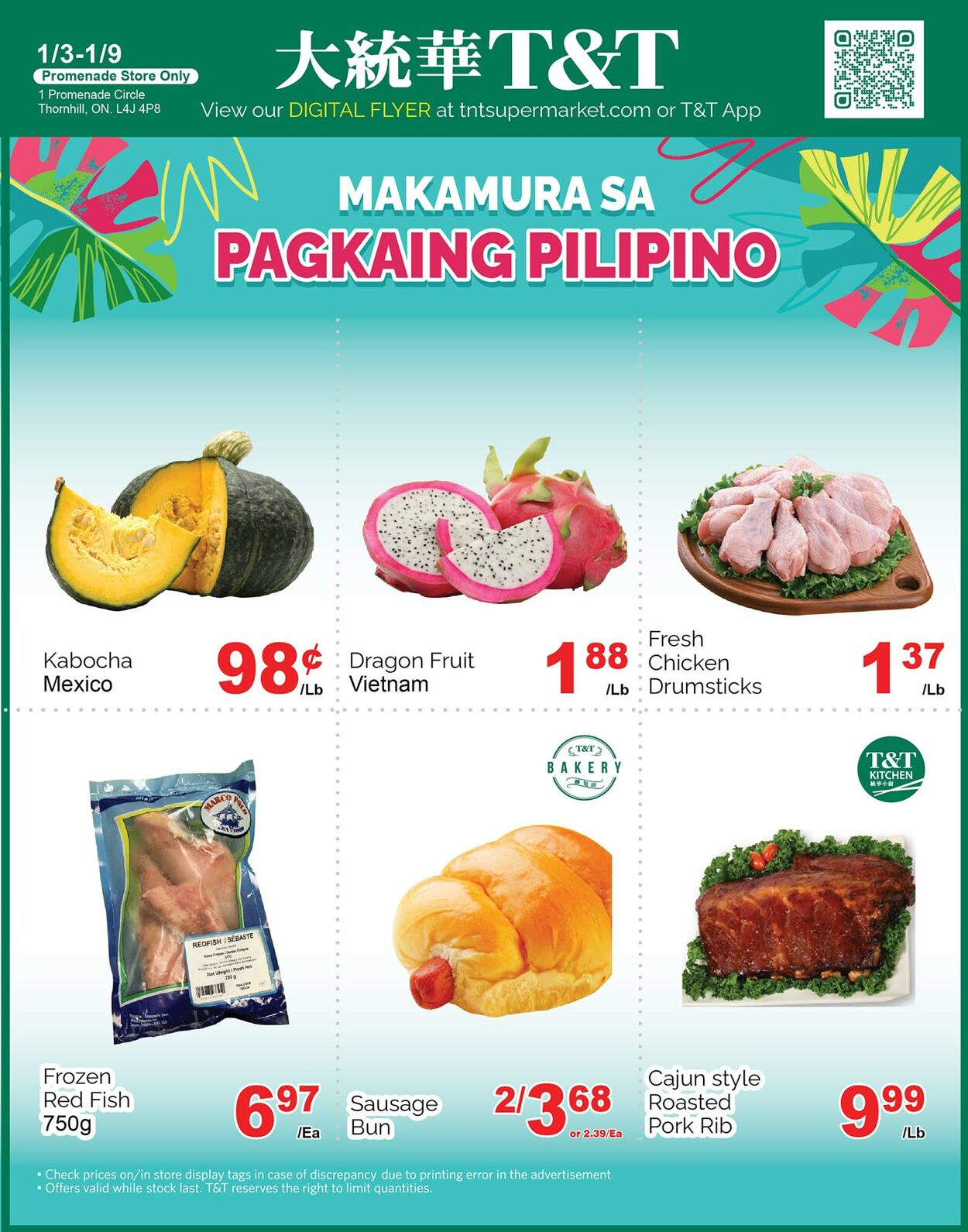 Flyer T&T Supermarket 03.01.2025 - 09.01.2025